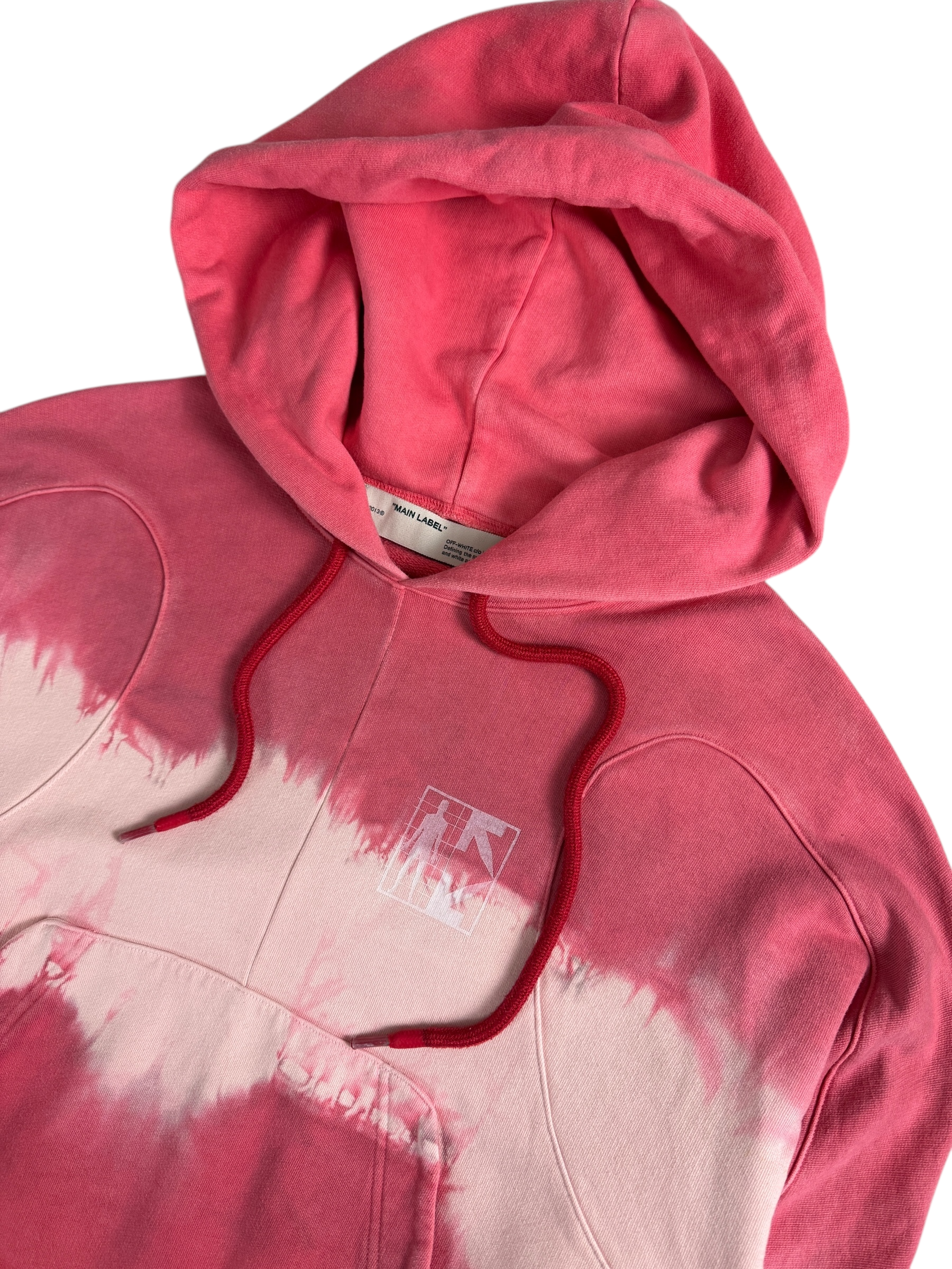 Sweat Off White rose taille S - Détail