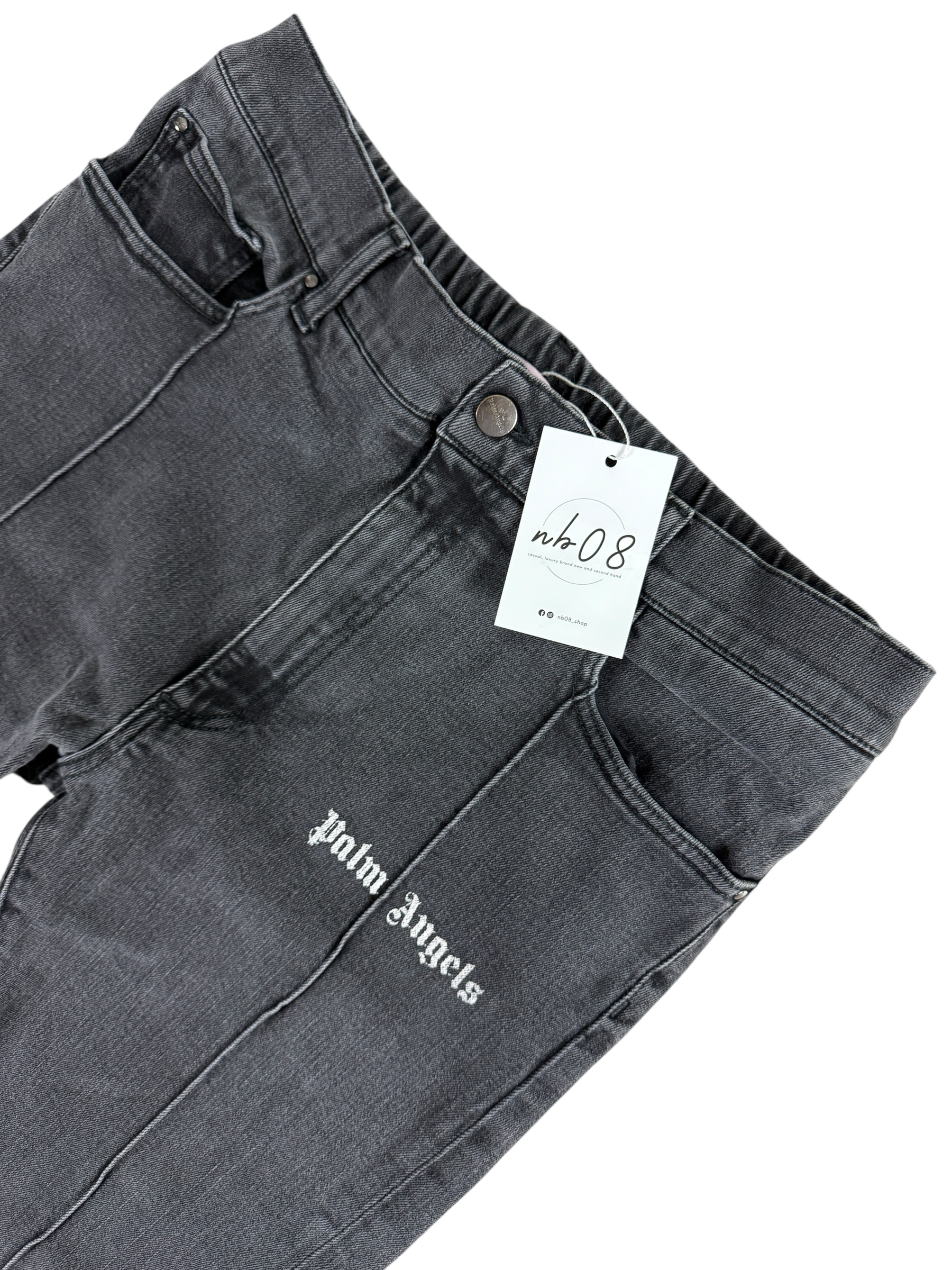 Jean Palm Angels gris taille XS - Détail