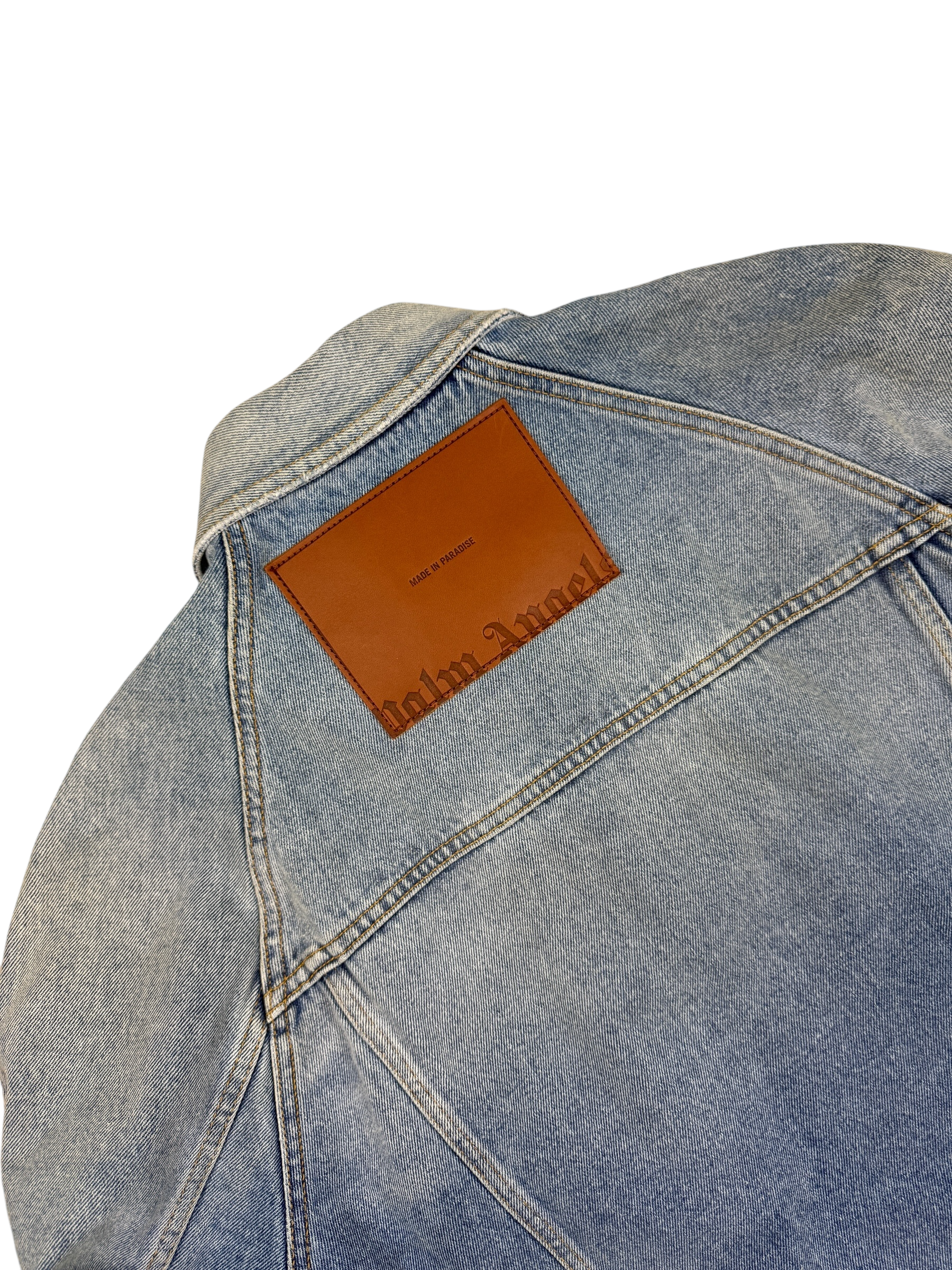 Veste Palm Angels bleu taille S - Détail