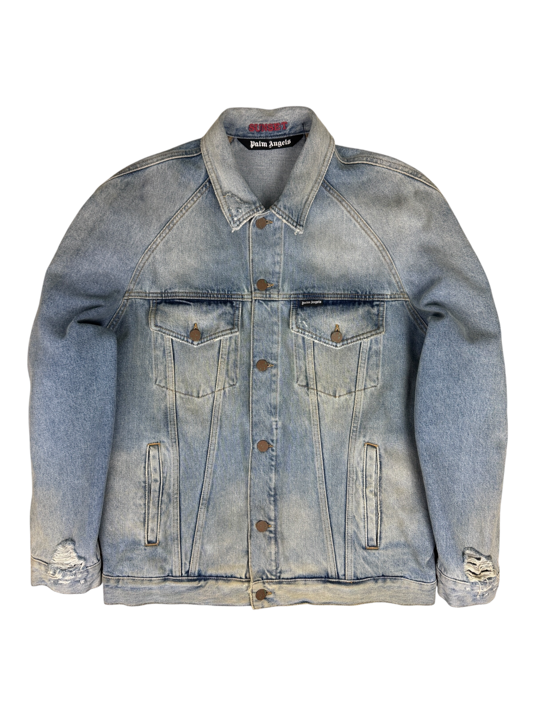 Veste Palm Angels bleu taille S - Vue de face