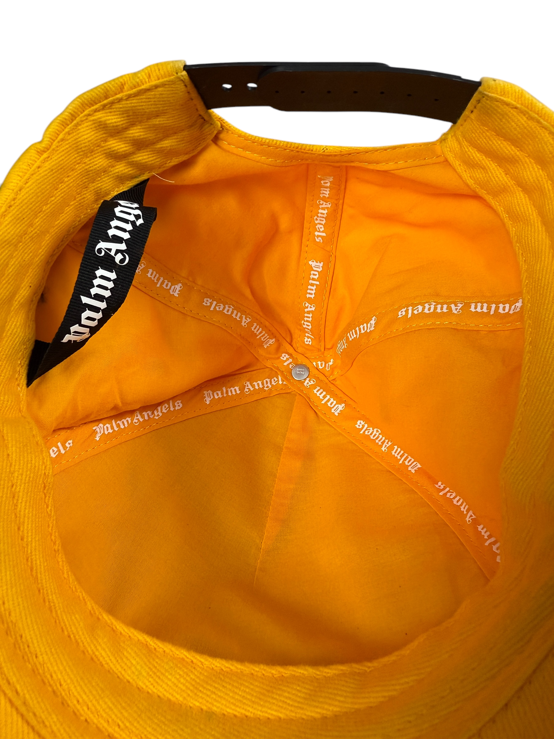 Veste Palm Angels jaune taille UNI - Logo et étiquette