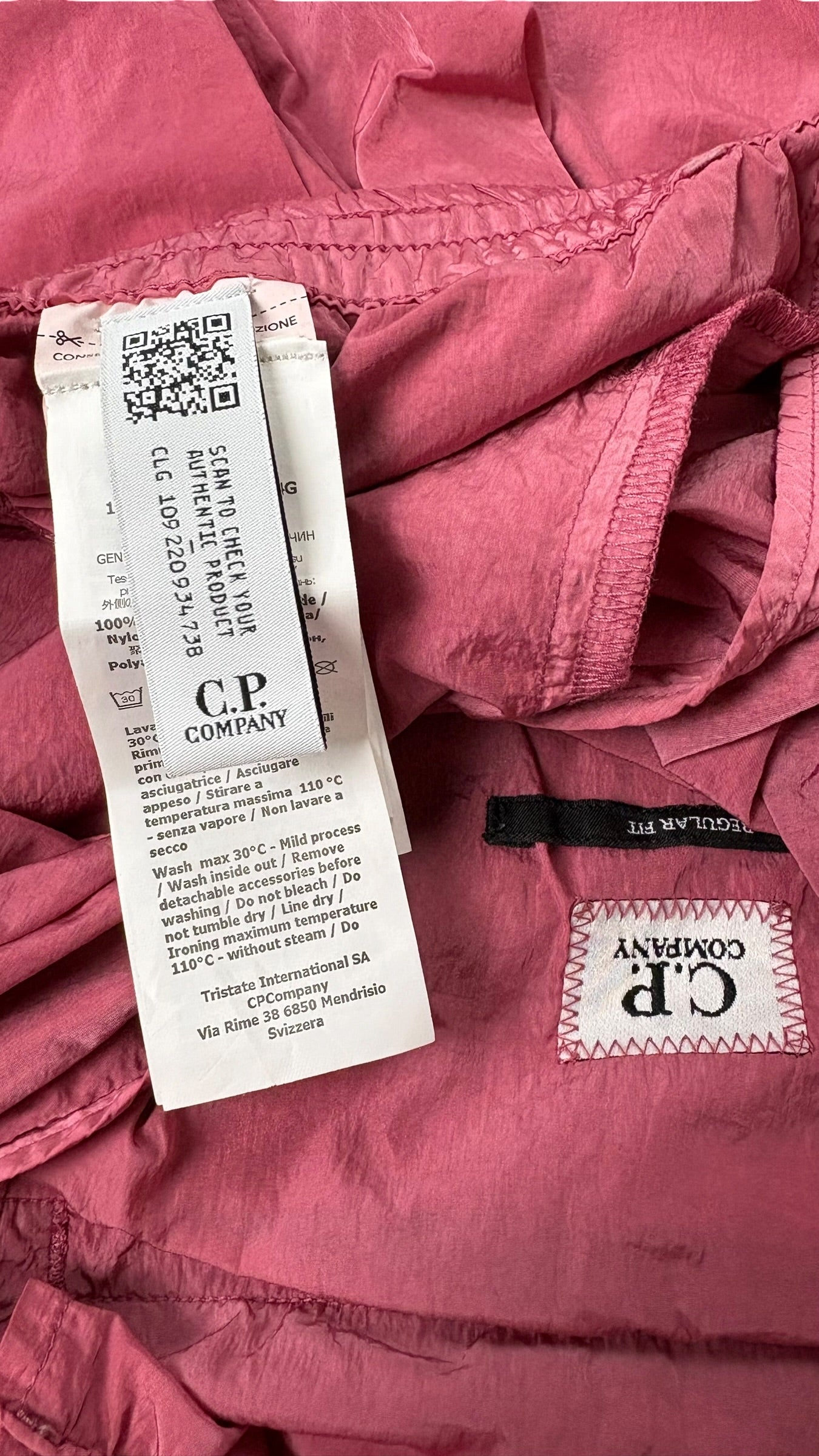 Pantalon Cargo C.P Company Nylon Métal rose taille 44 - vue 4/4