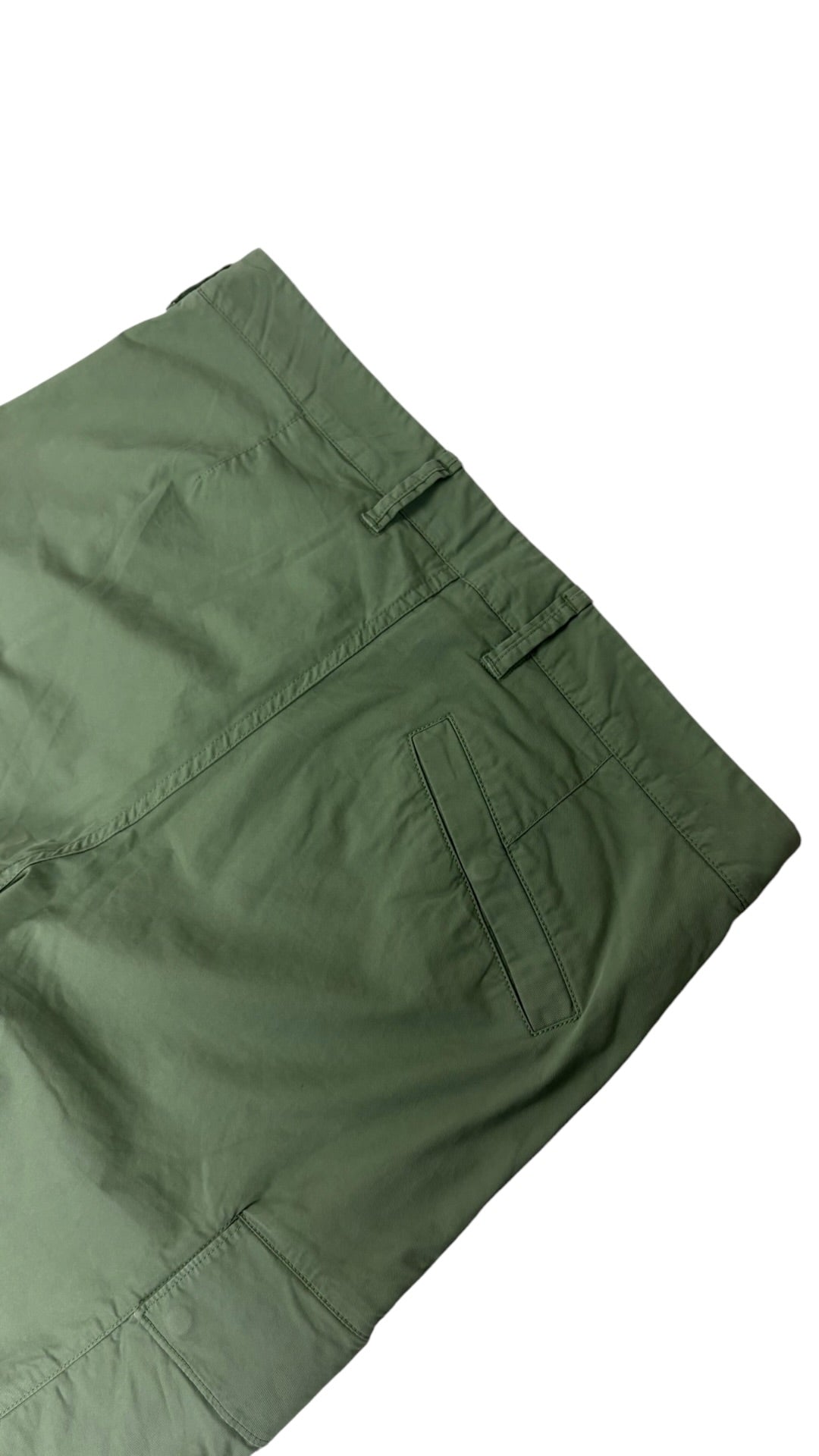 Pantalon cargo Stone Island kaki W33 reconditionné - détail | Authentique NB08