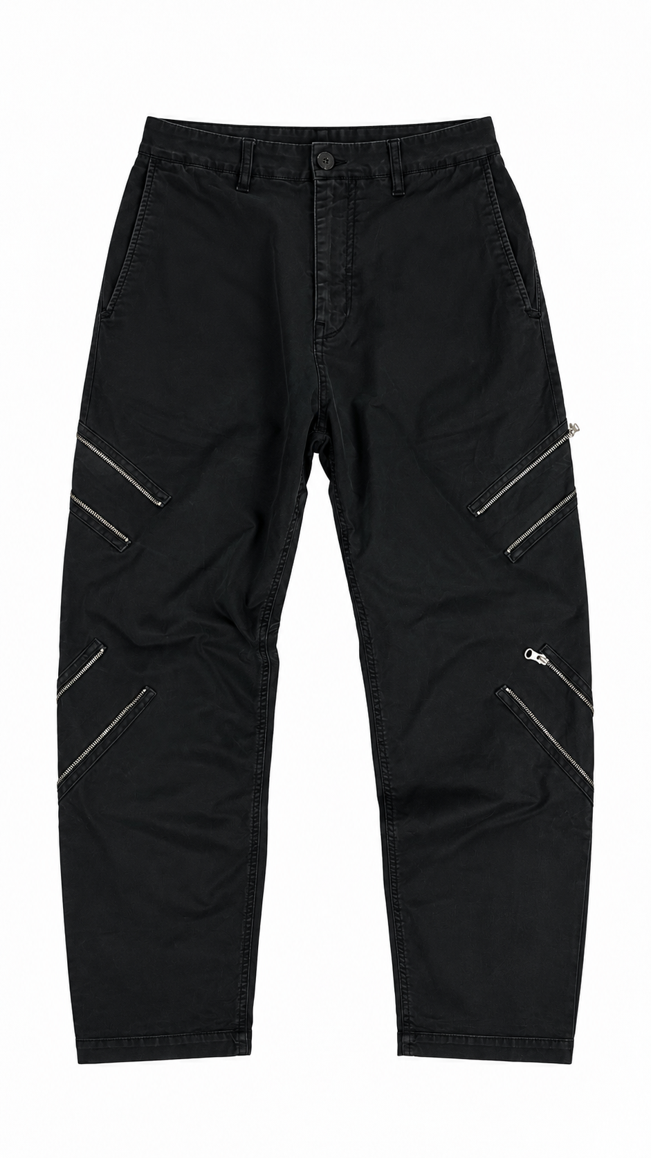Pantalon Stone Island Shadow Project à Zips Noir Taille 46 – vue de face – NB08 Shop