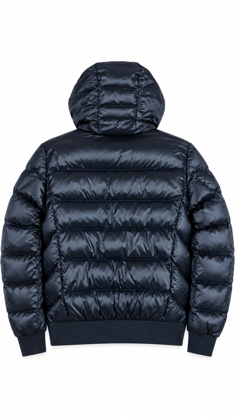 Doudoune Bomber Parajumpers Sheen à Capuche marine, vue de dos — vue 2
