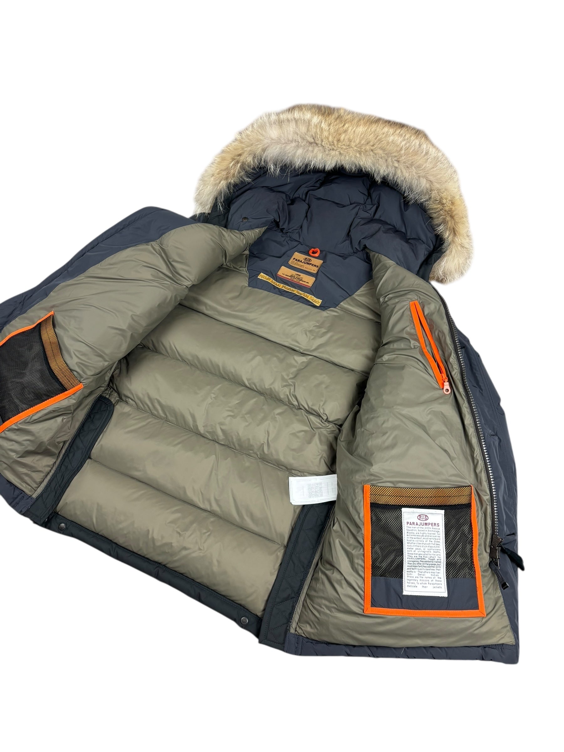 Doudoune Parajumpers gris taille L - Détail