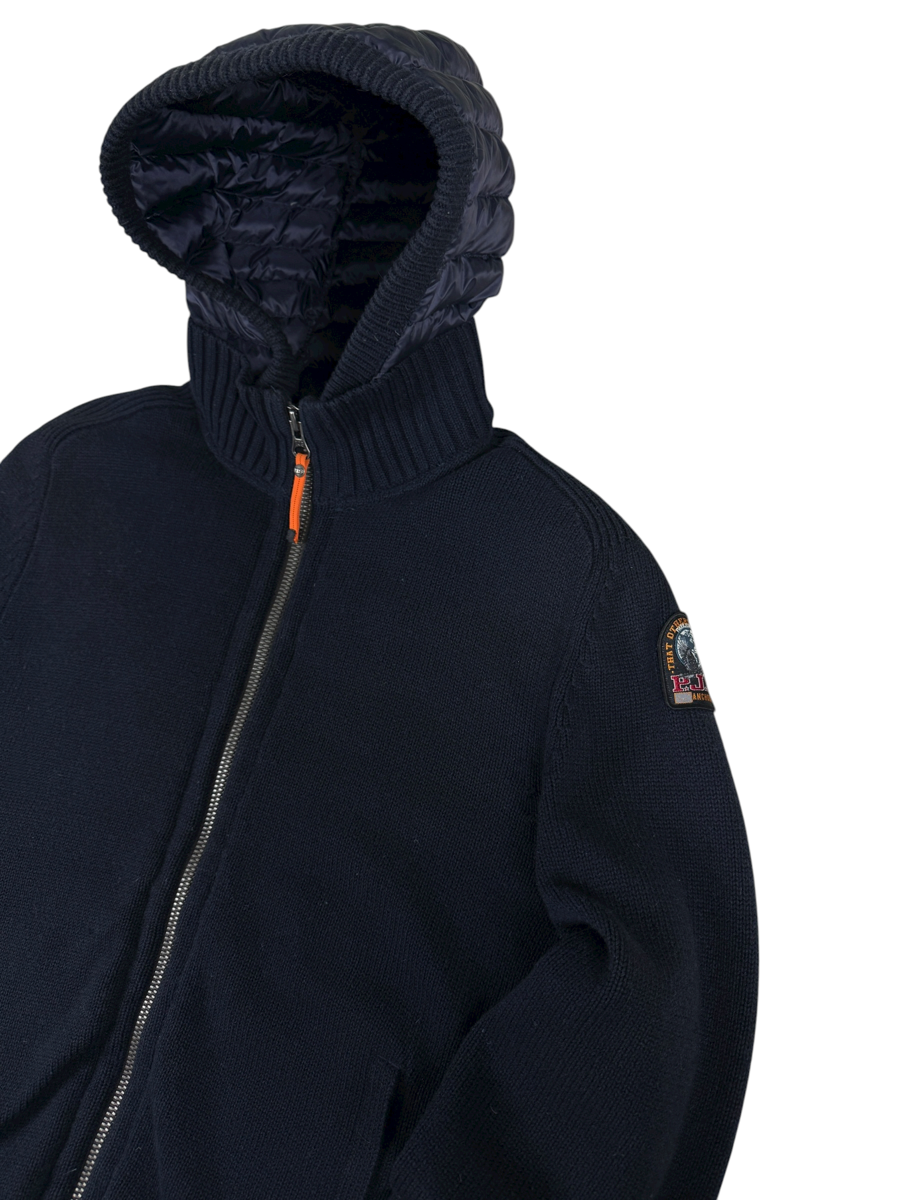 Doudoune Parajumpers marine taille L - Logo et étiquette