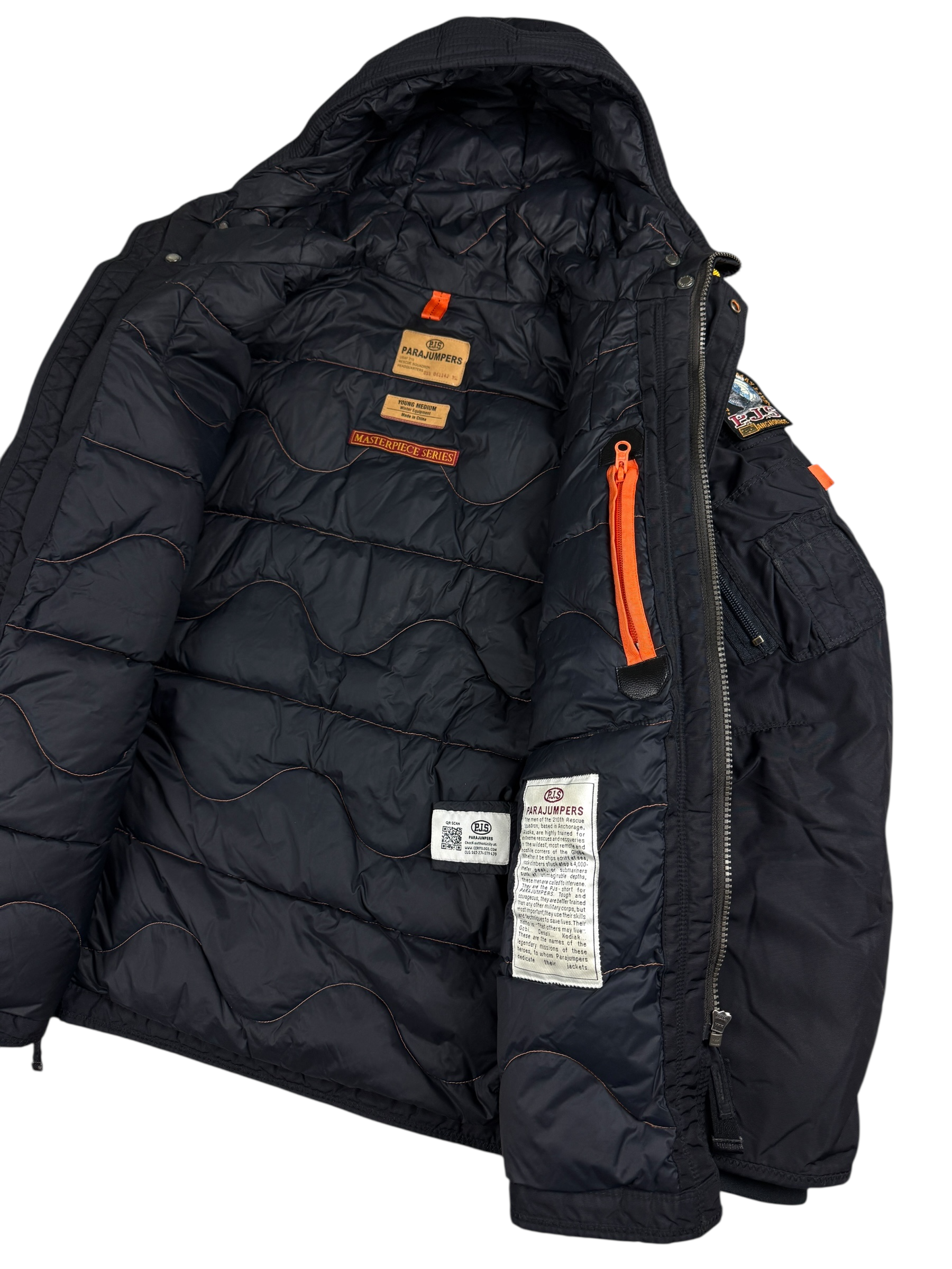 Doudoune Parajumpers marine taille XS - Vue côté
