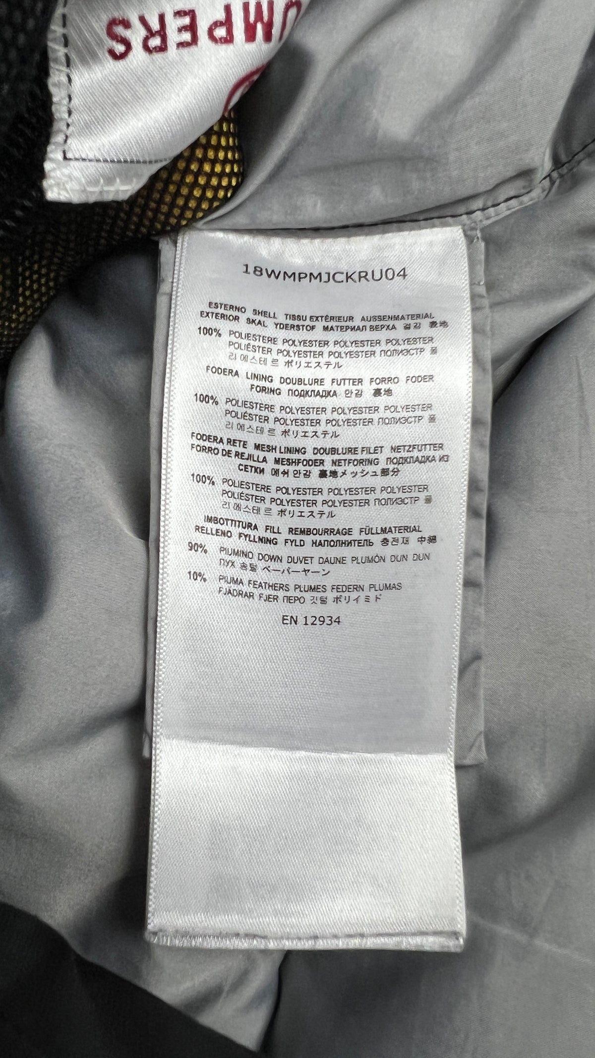 Doudoune Parajumpers Rugged noir, détail étiquettes et finitions — vue 4