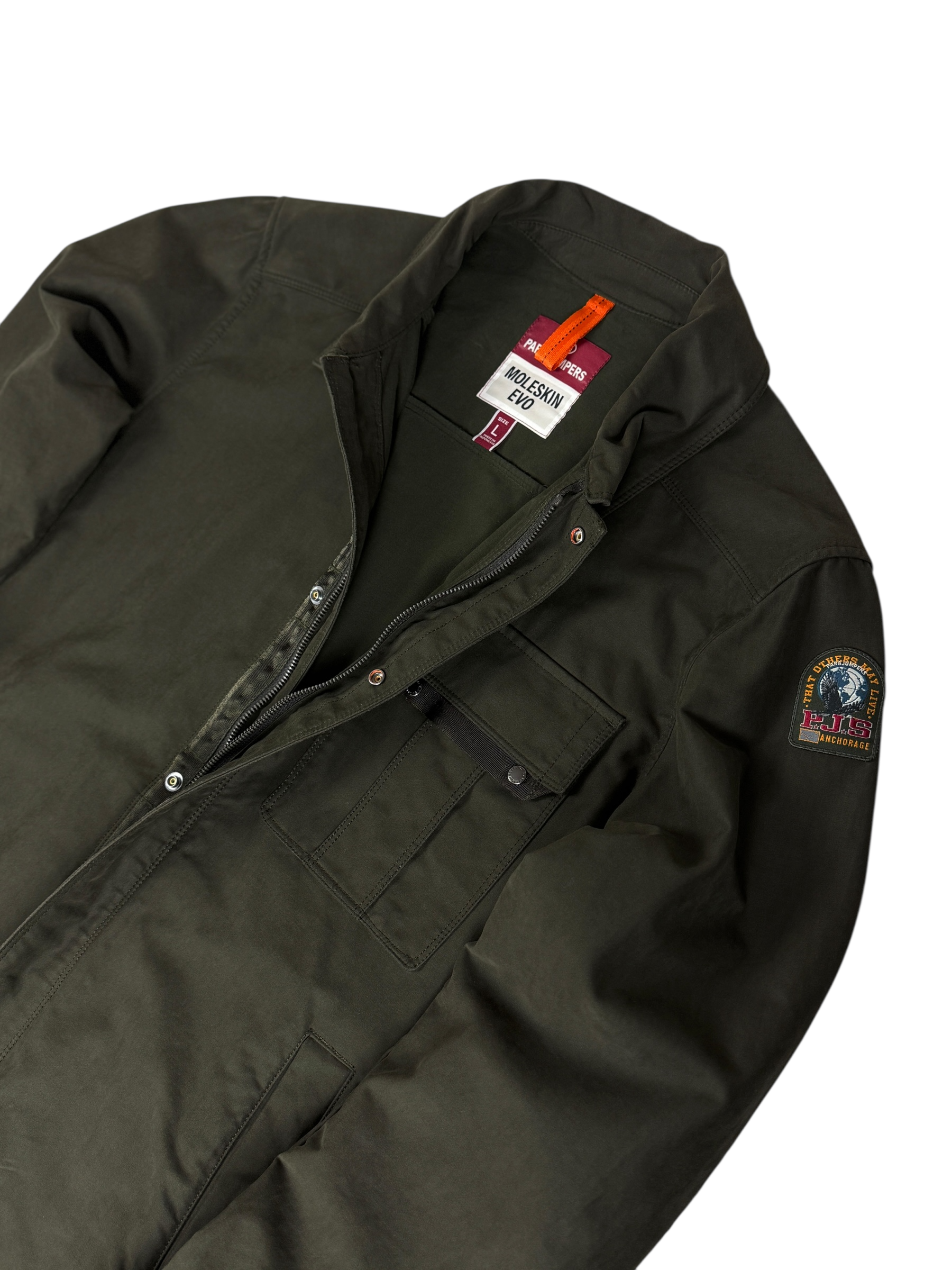 Ensemble Parajumpers kaki taille L - Logo et étiquette