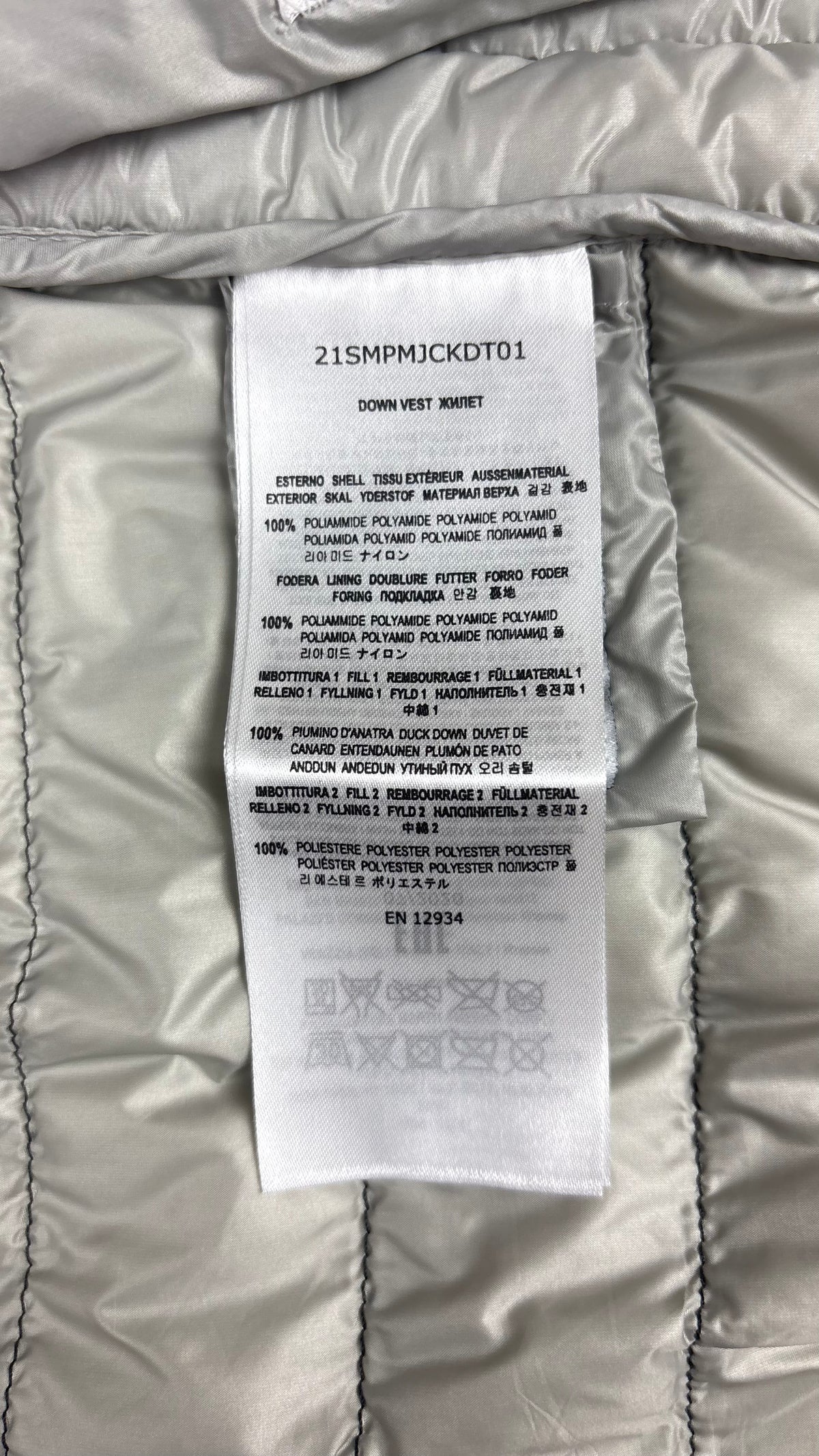 Gilet Doudoune Parajumpers Day Tripper noir taille L, détail étiquettes et finitions — vue 6