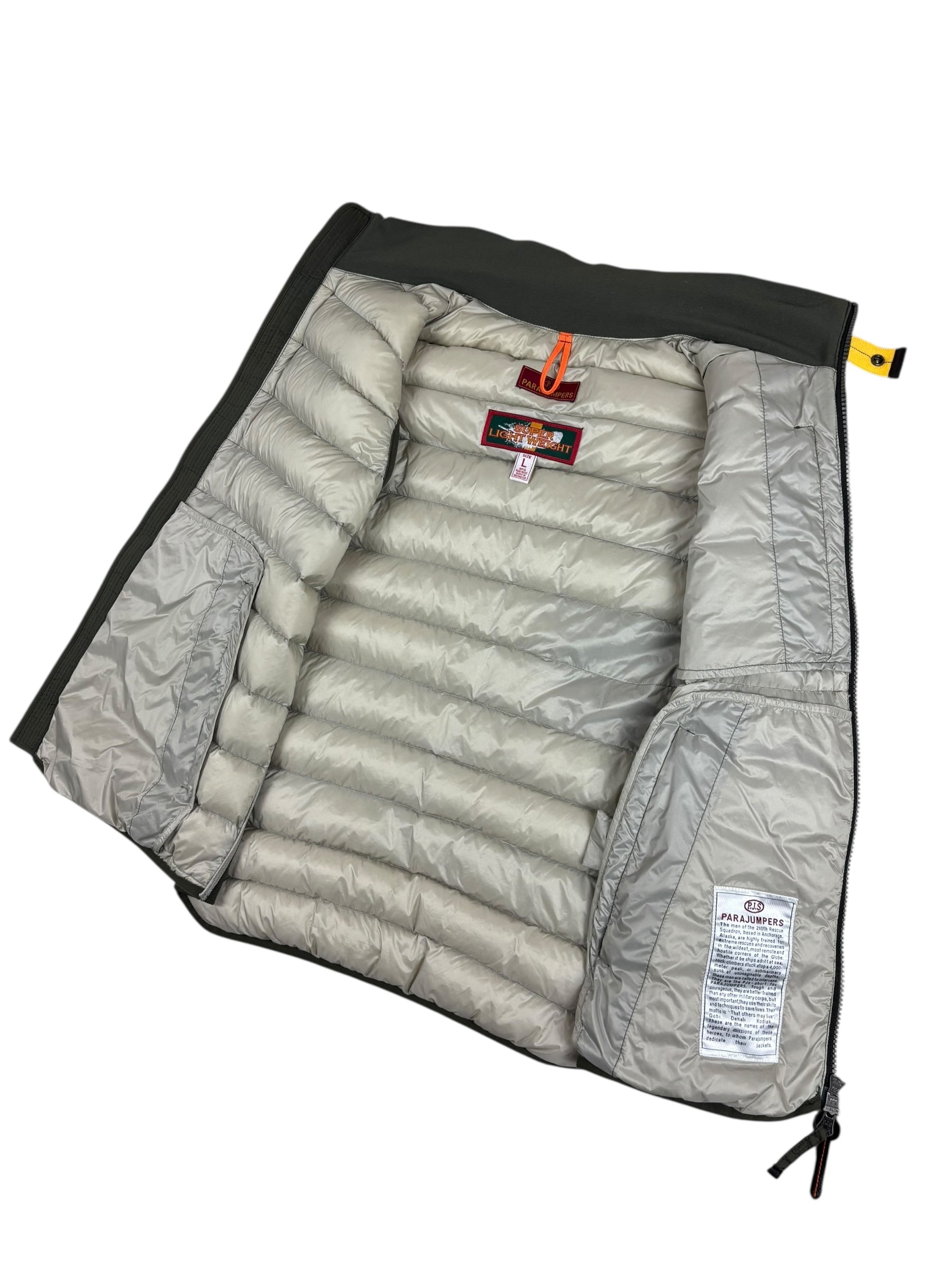 Gilet Parajumpers kaki taille L - Détail