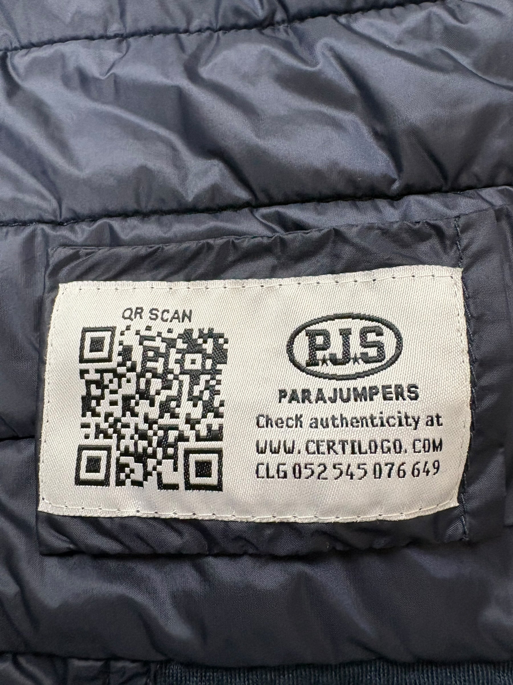 Gilet Parajumpers marine taille S - Logo et étiquette