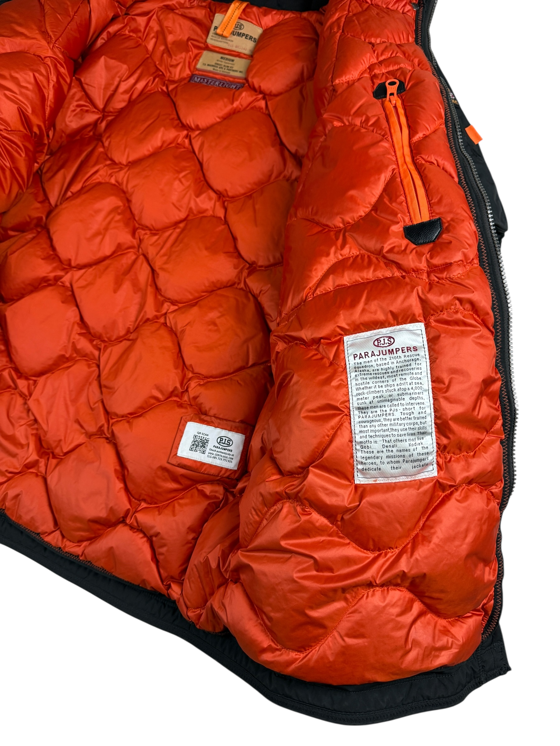 Parka Parajumpers noir taille M - Logo et étiquette