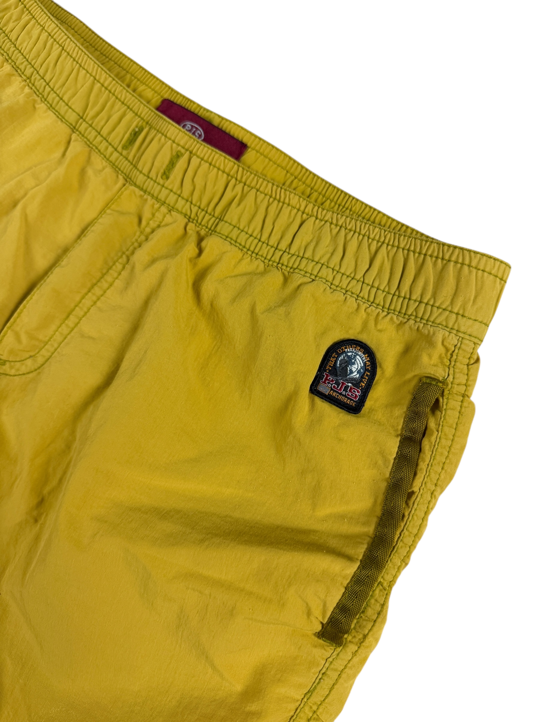 Short Parajumpers jaune taille S - Détail