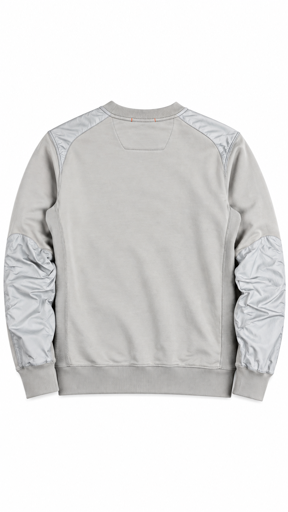 Sweat Parajumpers Fleece à Poche Nylon gris clair, vue de dos — vue 2