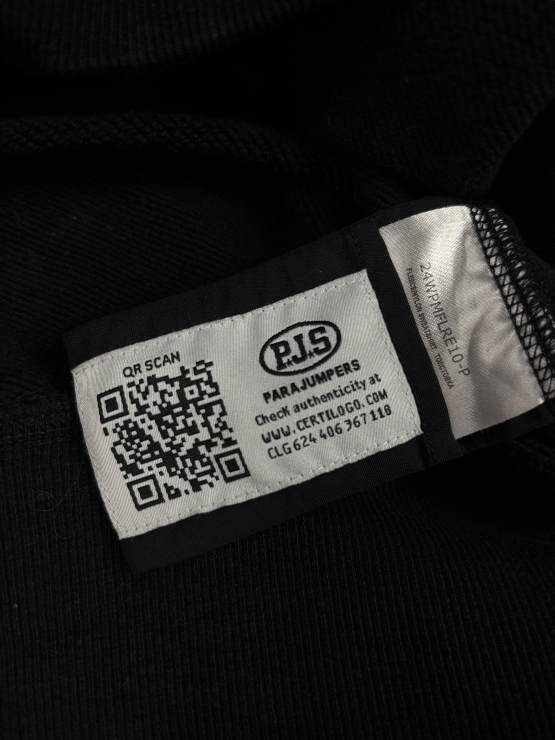 Sweat Parajumpers noir taille XXL - Détail
