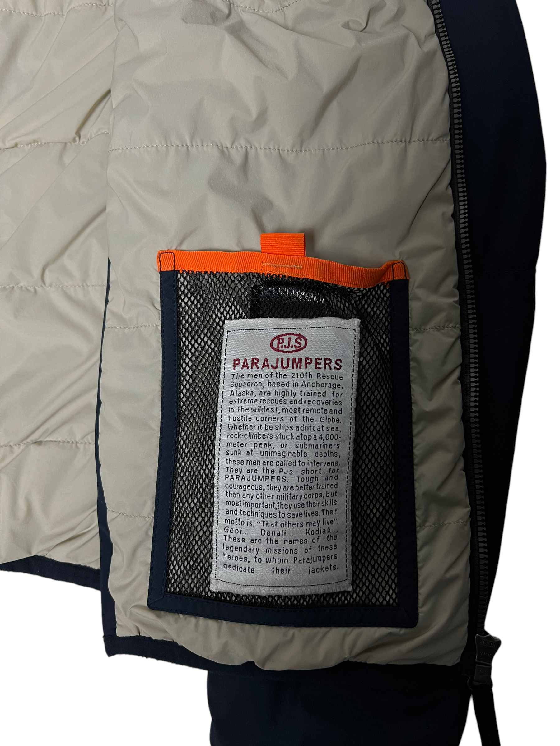 Veste Parajumpers bleu marine taille M - Vue côté
