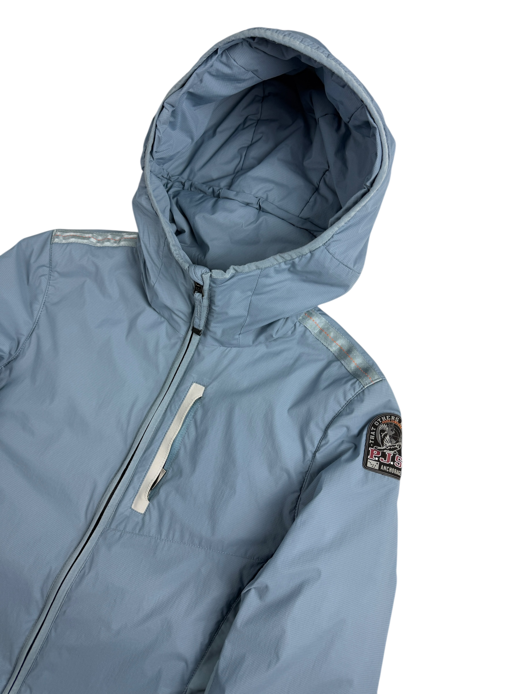 Veste Parajumpers bleu taille M - Logo et étiquette