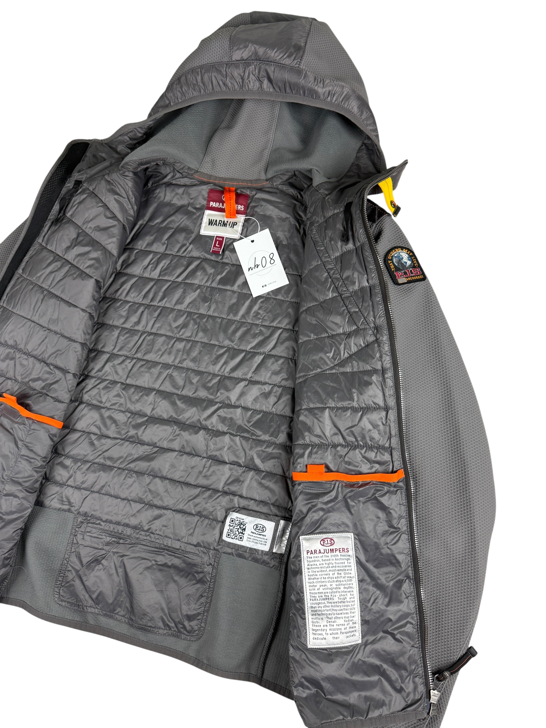 Veste Parajumpers gris taille L - Vue de dos