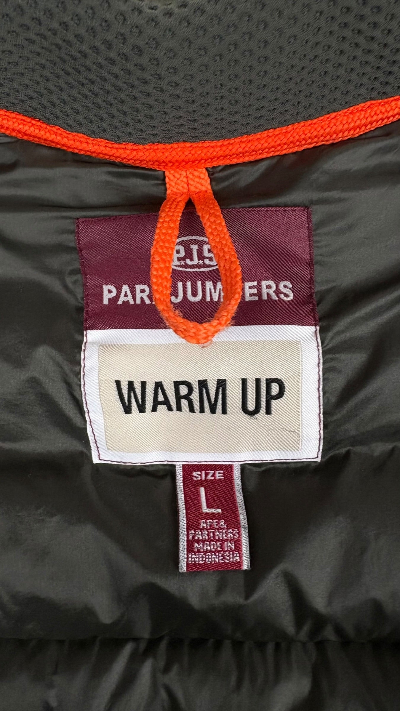 Veste Parajumpers kaki taille L - Logo et étiquette