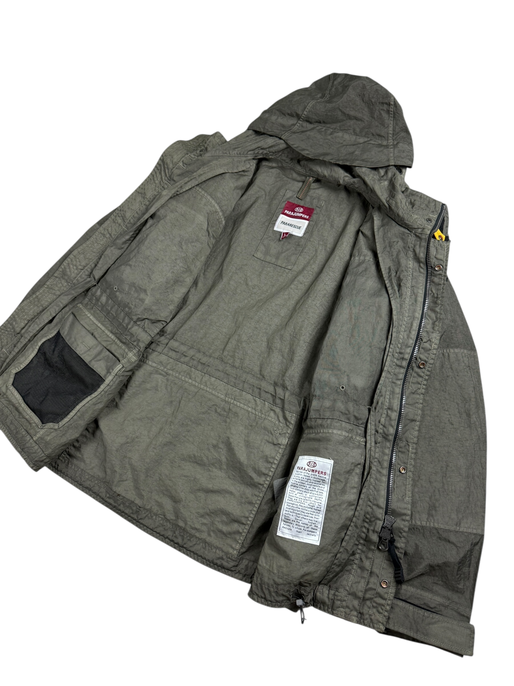 Veste Parajumpers kaki taille L - Vue côté