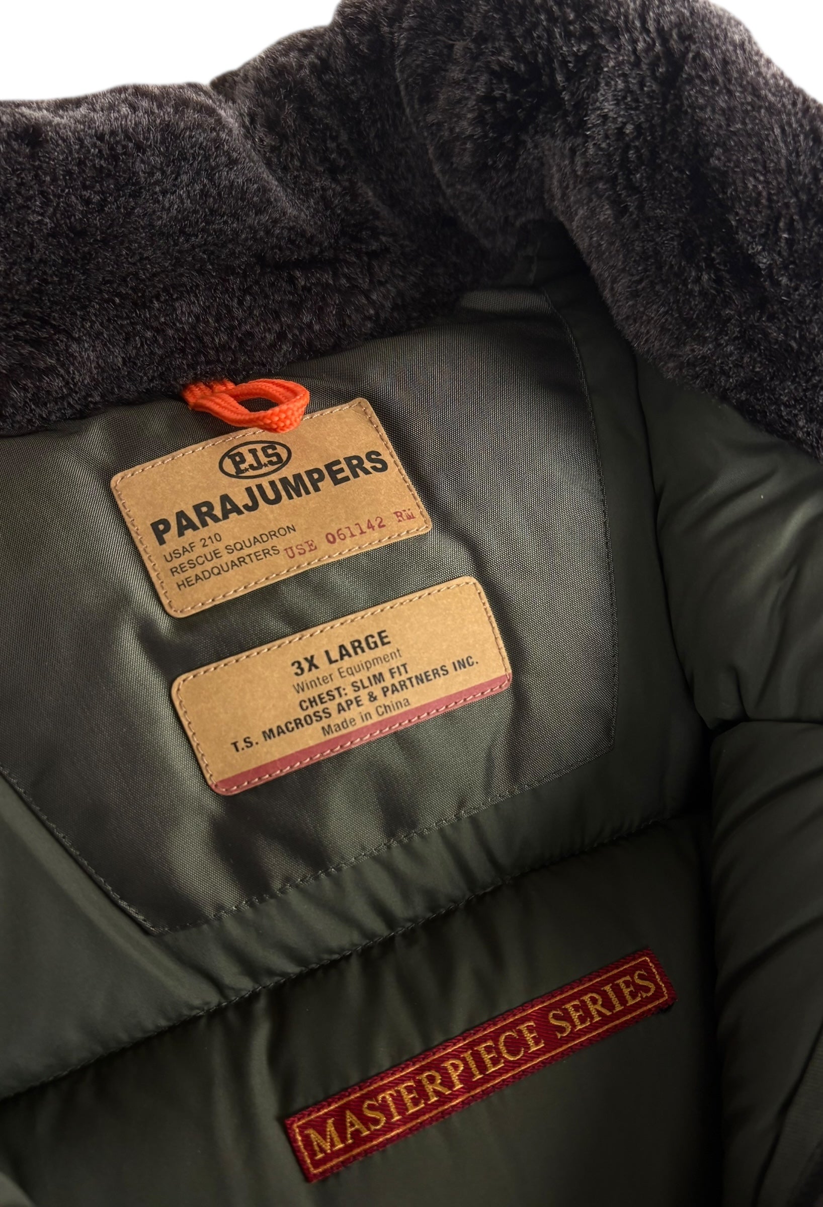 Veste Parajumpers kaki taille XL - Détail