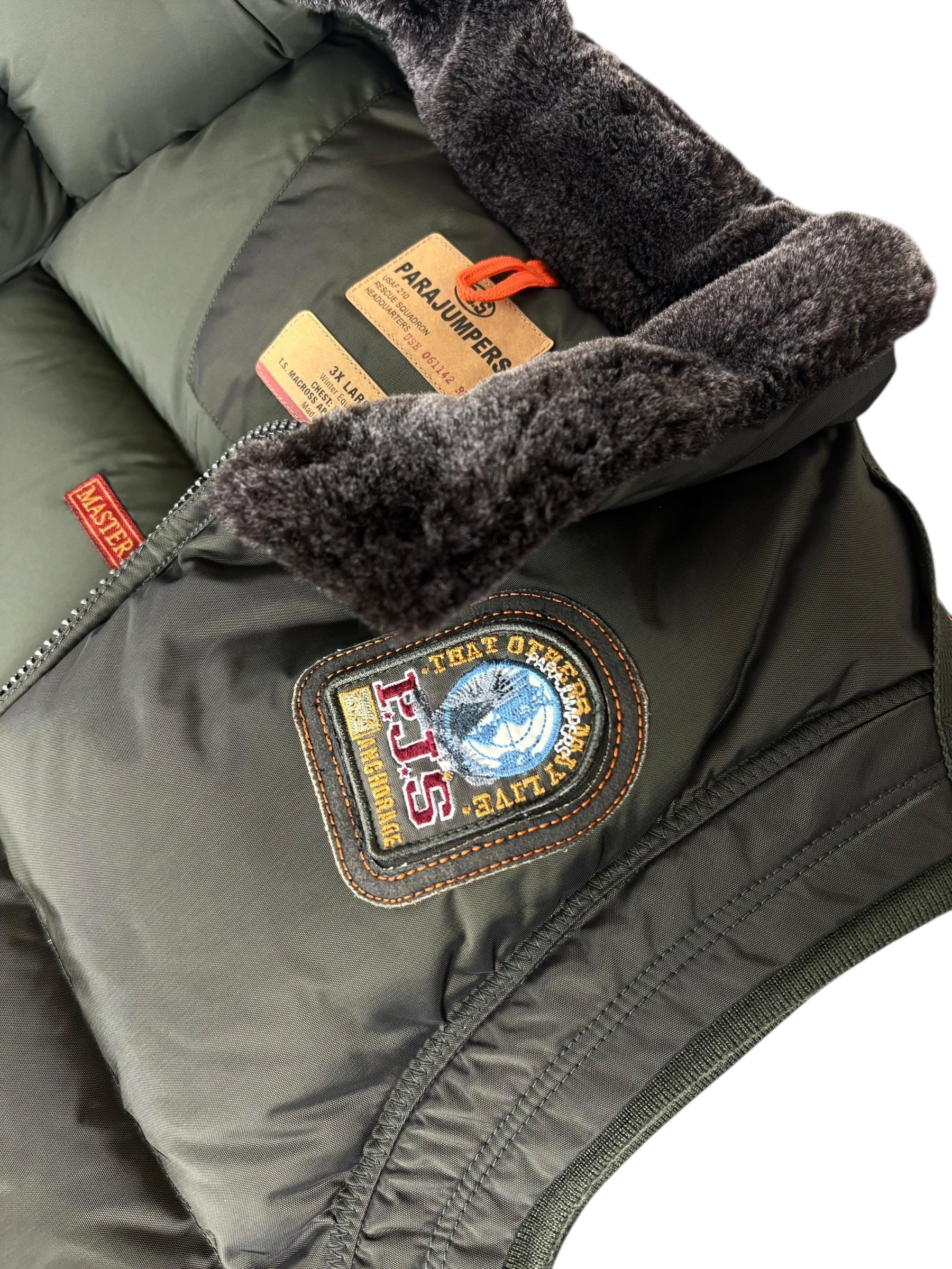 Veste Parajumpers kaki taille XL - Vue de dos