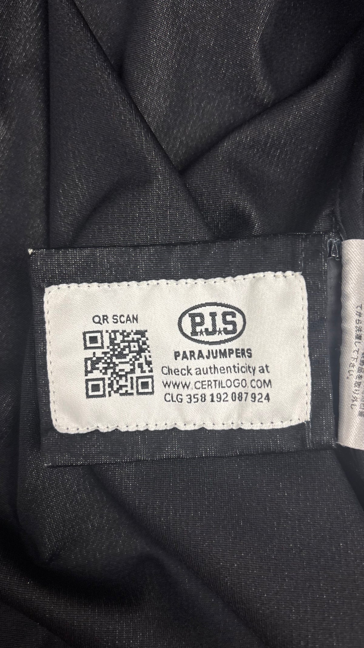 Veste Parajumpers Soft Shell gris taille S, détail étiquettes et finitions — vue 6