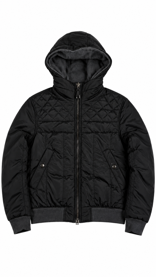 Blouson Prada Linea Rossa Réversible - Noir / Gris - Taille S