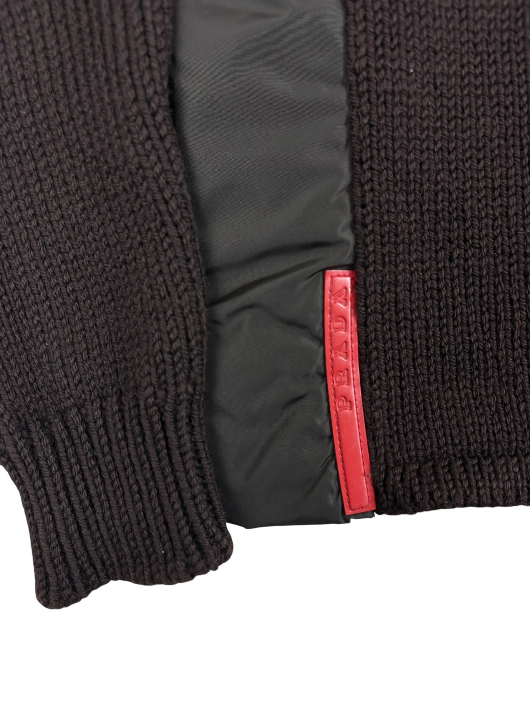 Cardigan PRADA marron taille S - Vue de dos