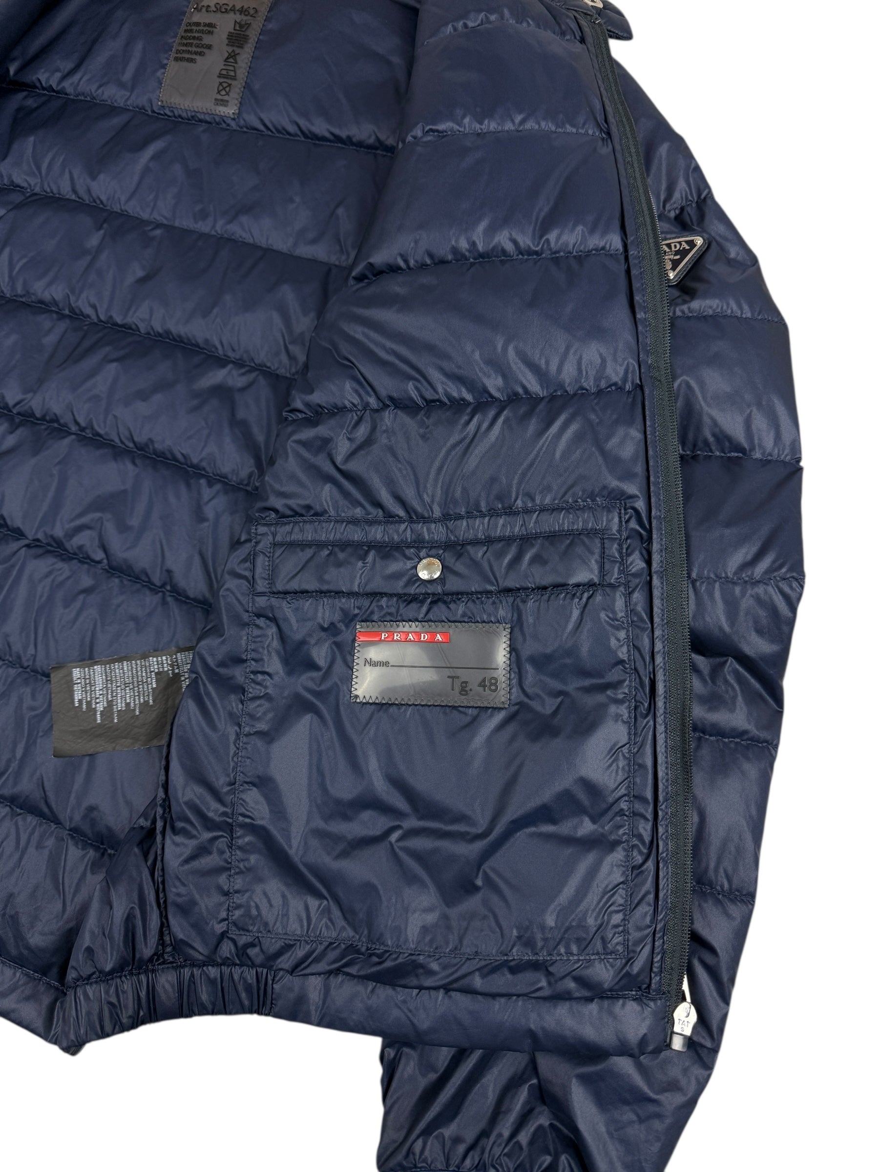 Doudoune Prada marine taille 48 - Détail