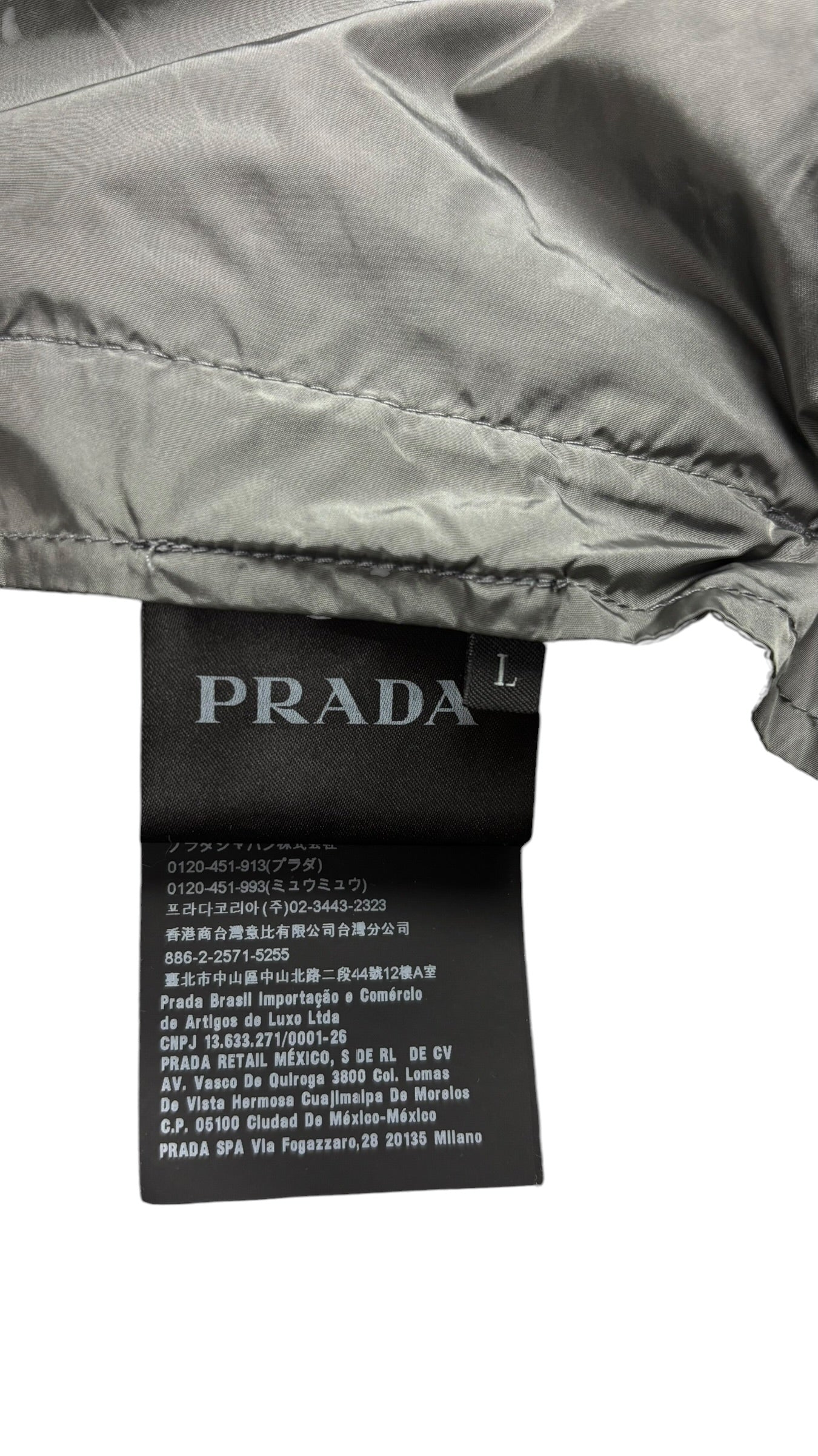 Gilet Prada gris taille L - Vue côté