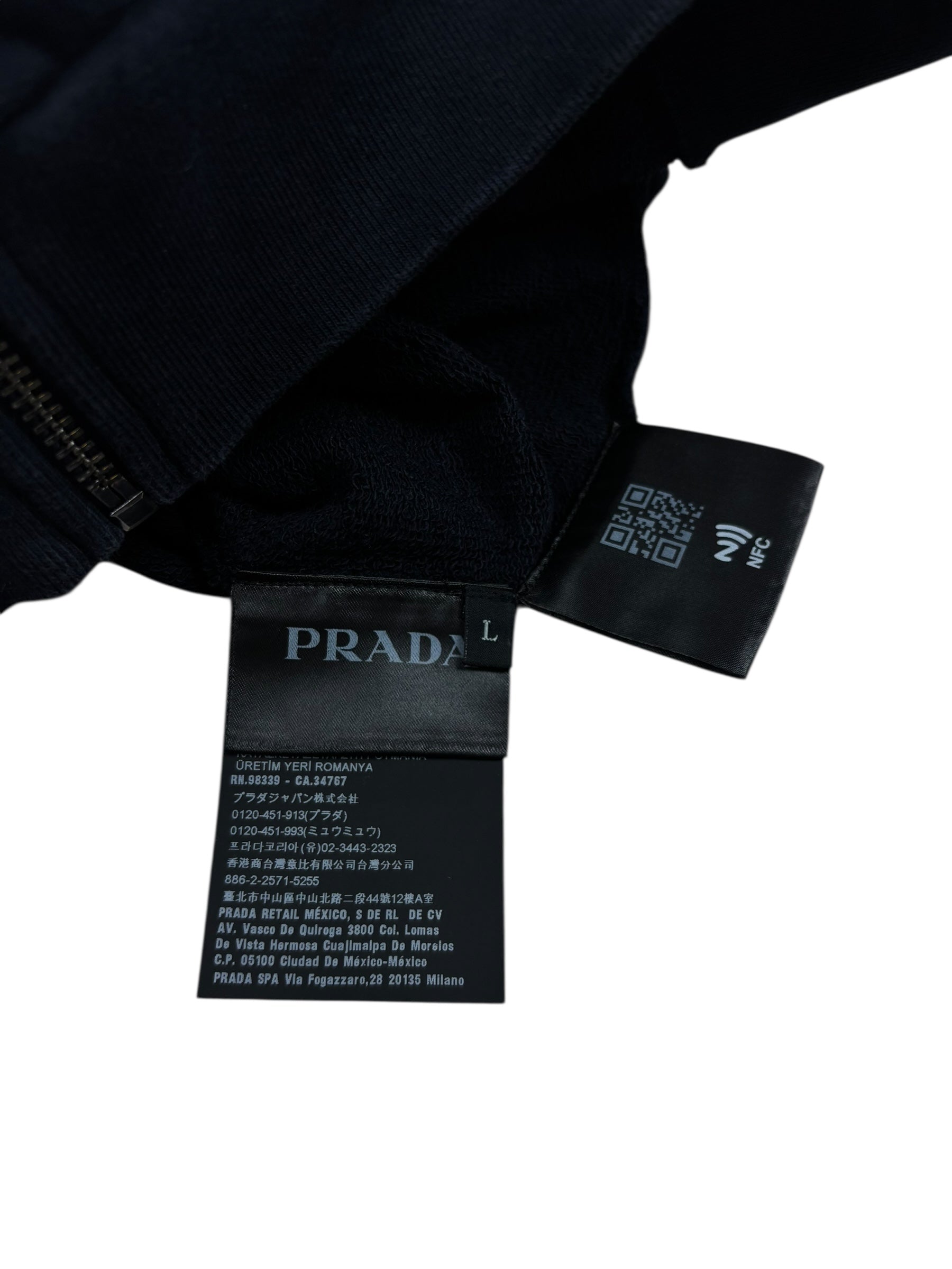 Gilet Prada marine taille L - Logo et étiquette
