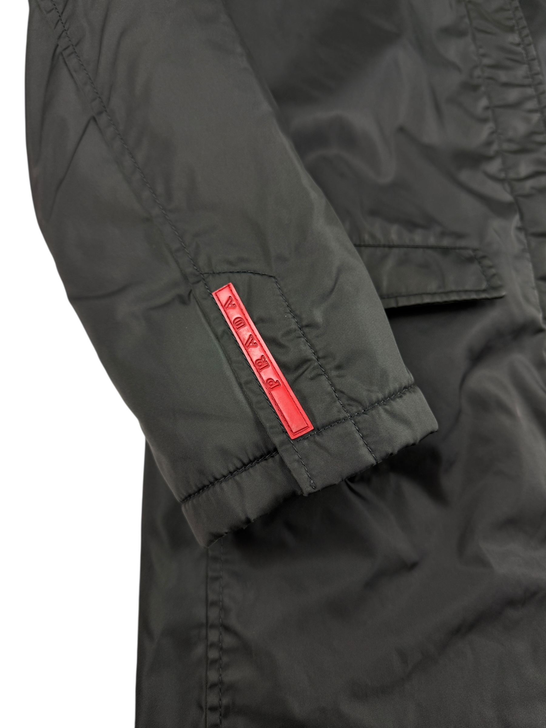Parka Prada kaki taille XS - Logo et étiquette