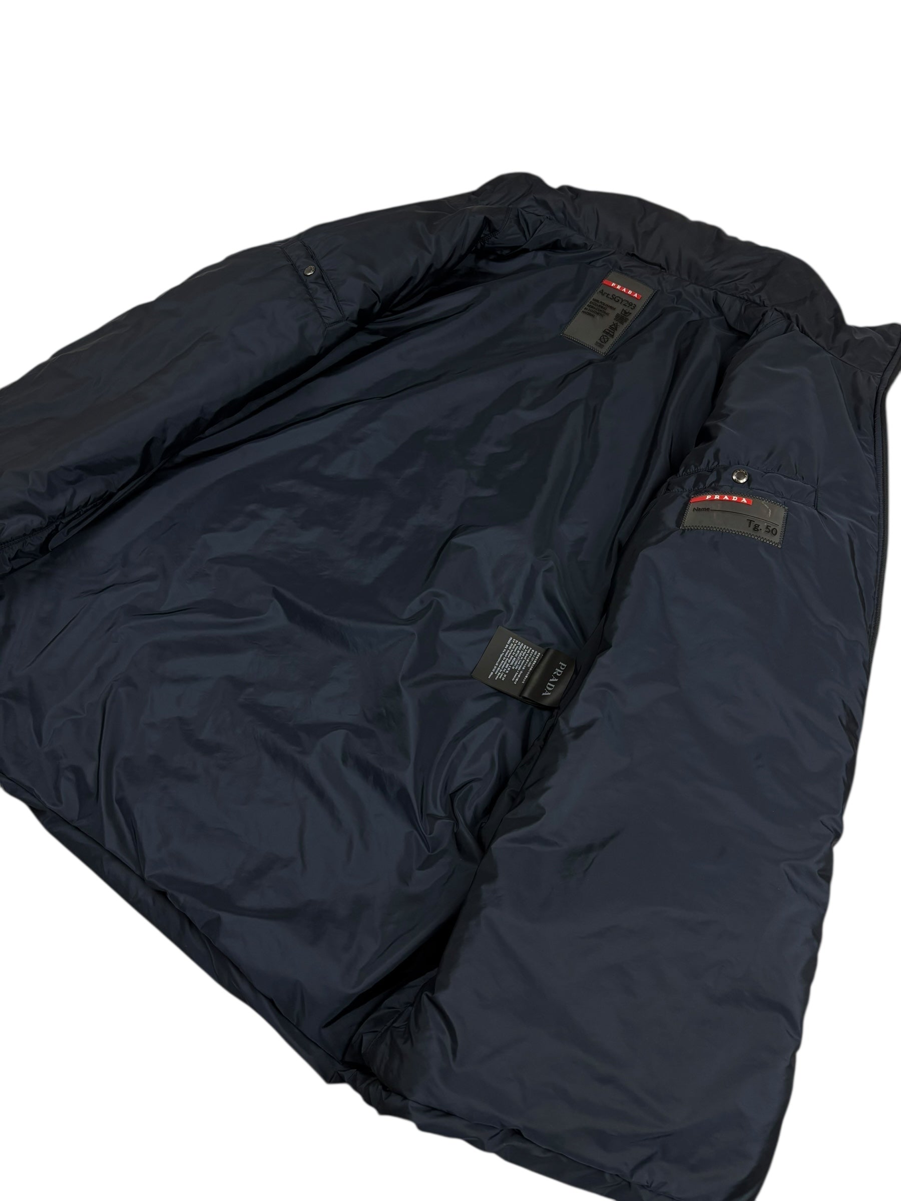 Parka PRADA marine taille 50 - Détail