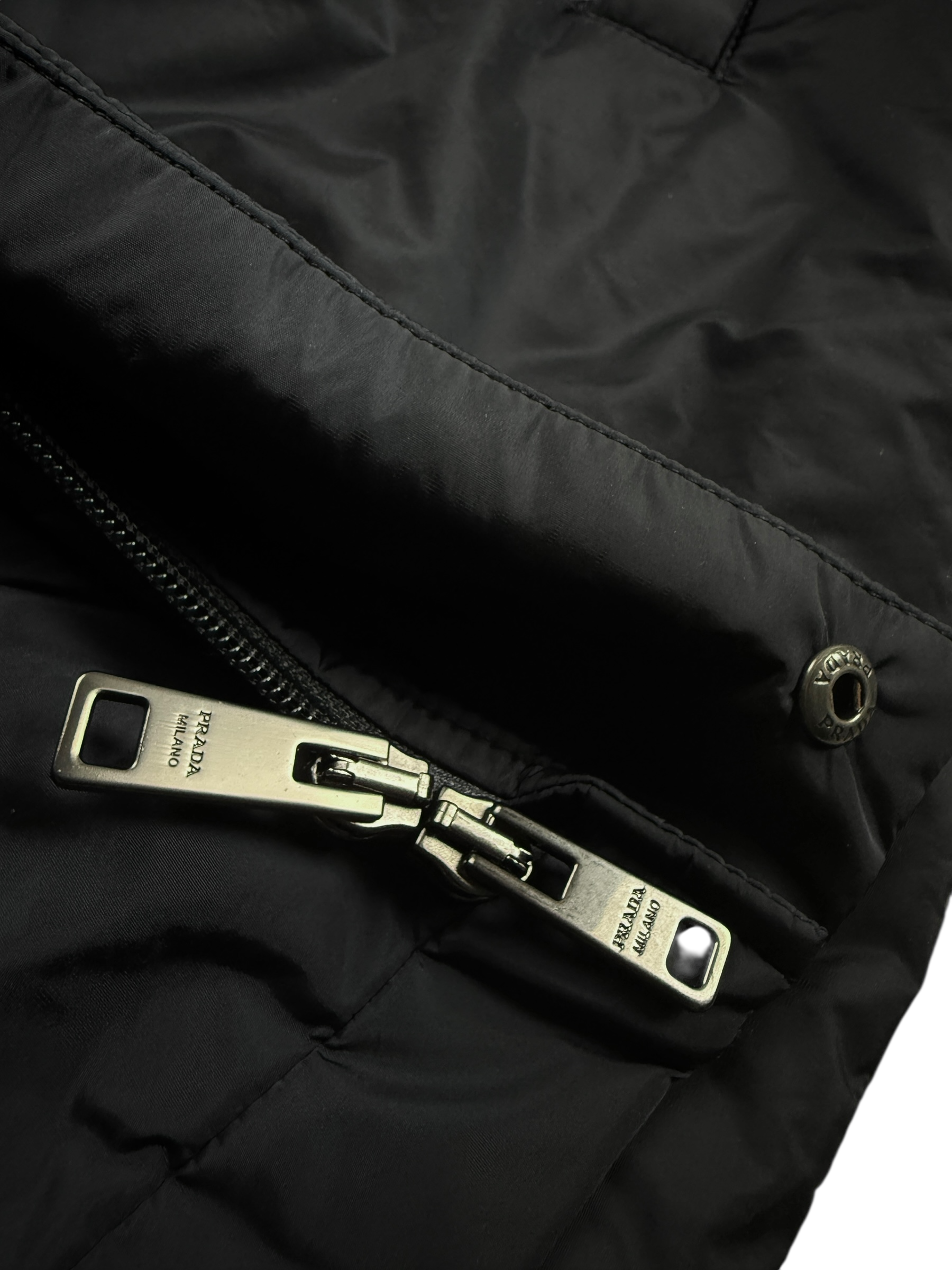 Parka PRADA marine taille M - Détail