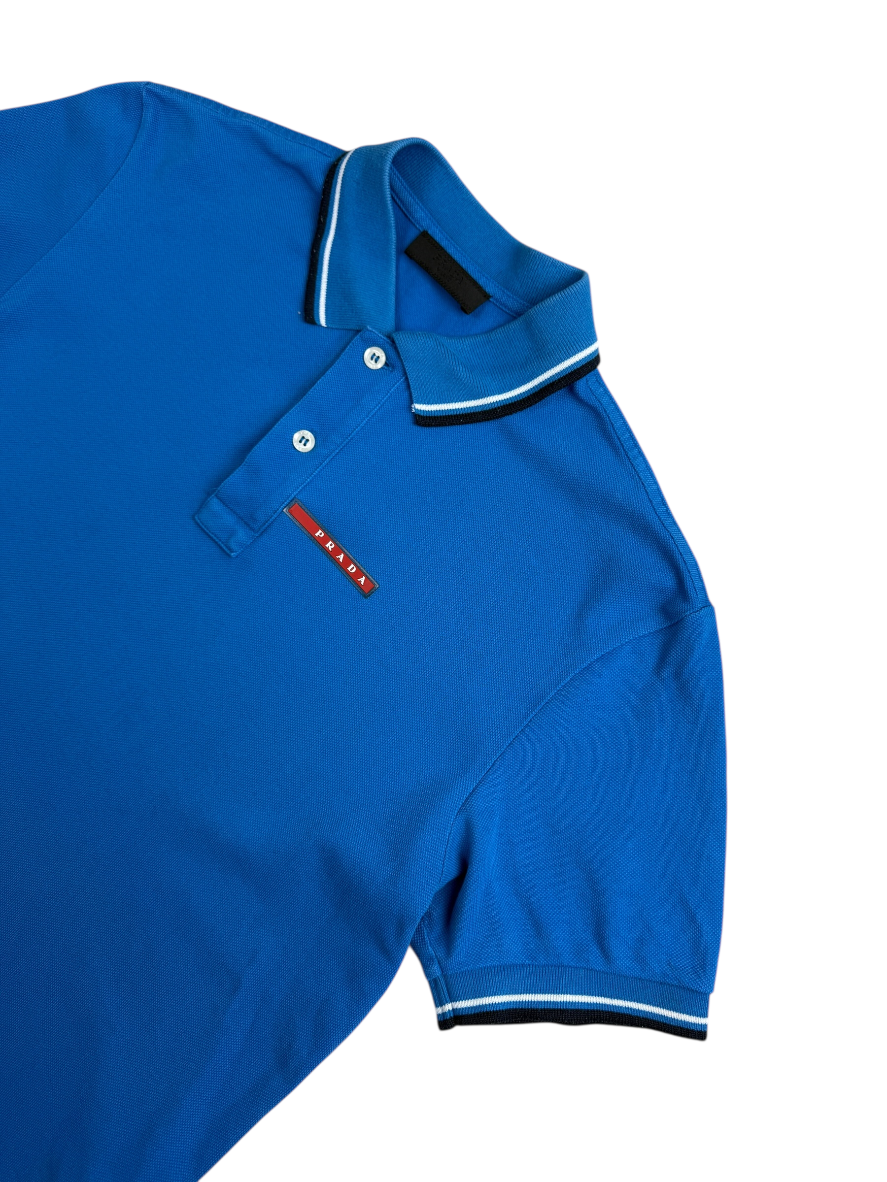 Polo Prada bleu taille S - Vue de dos