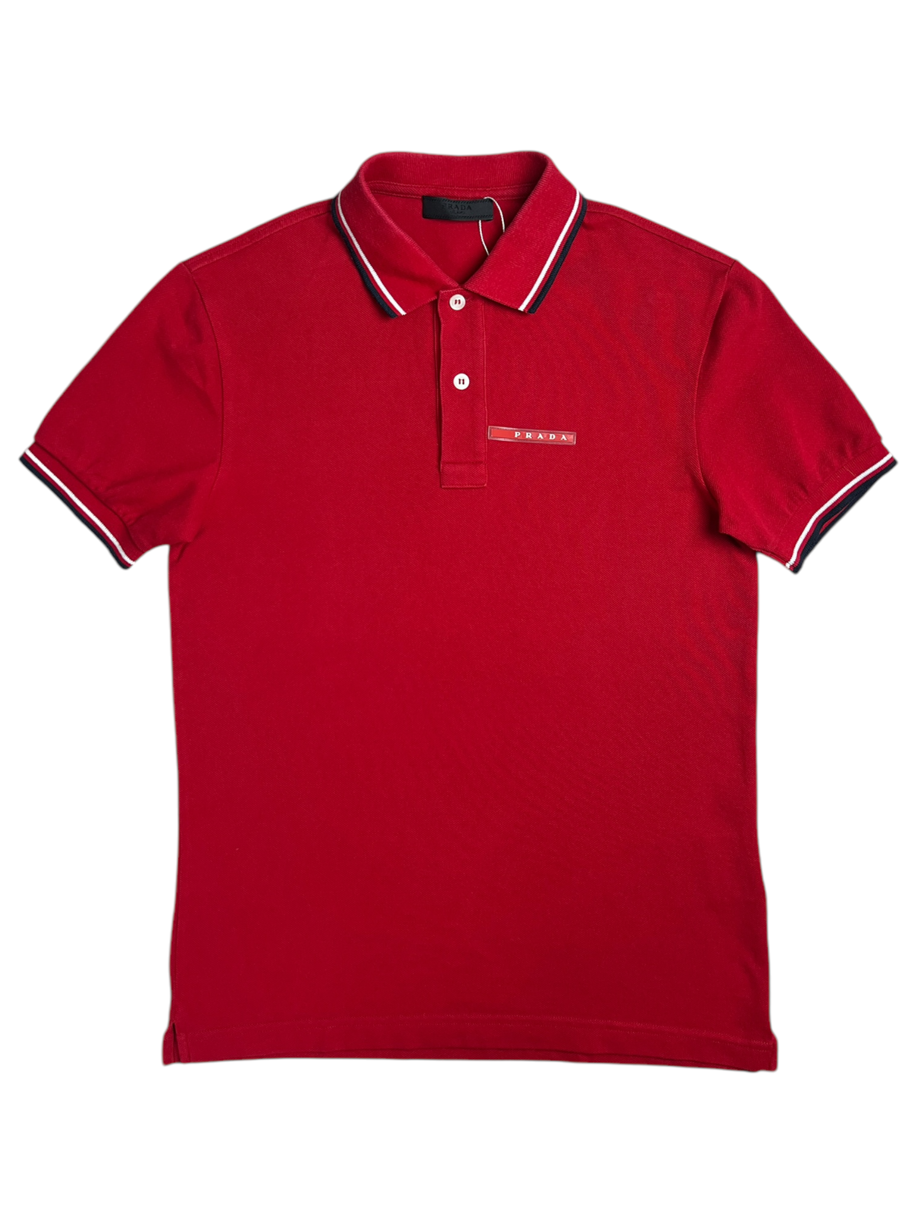 Polo Prada rouge taille XS - Vue de face