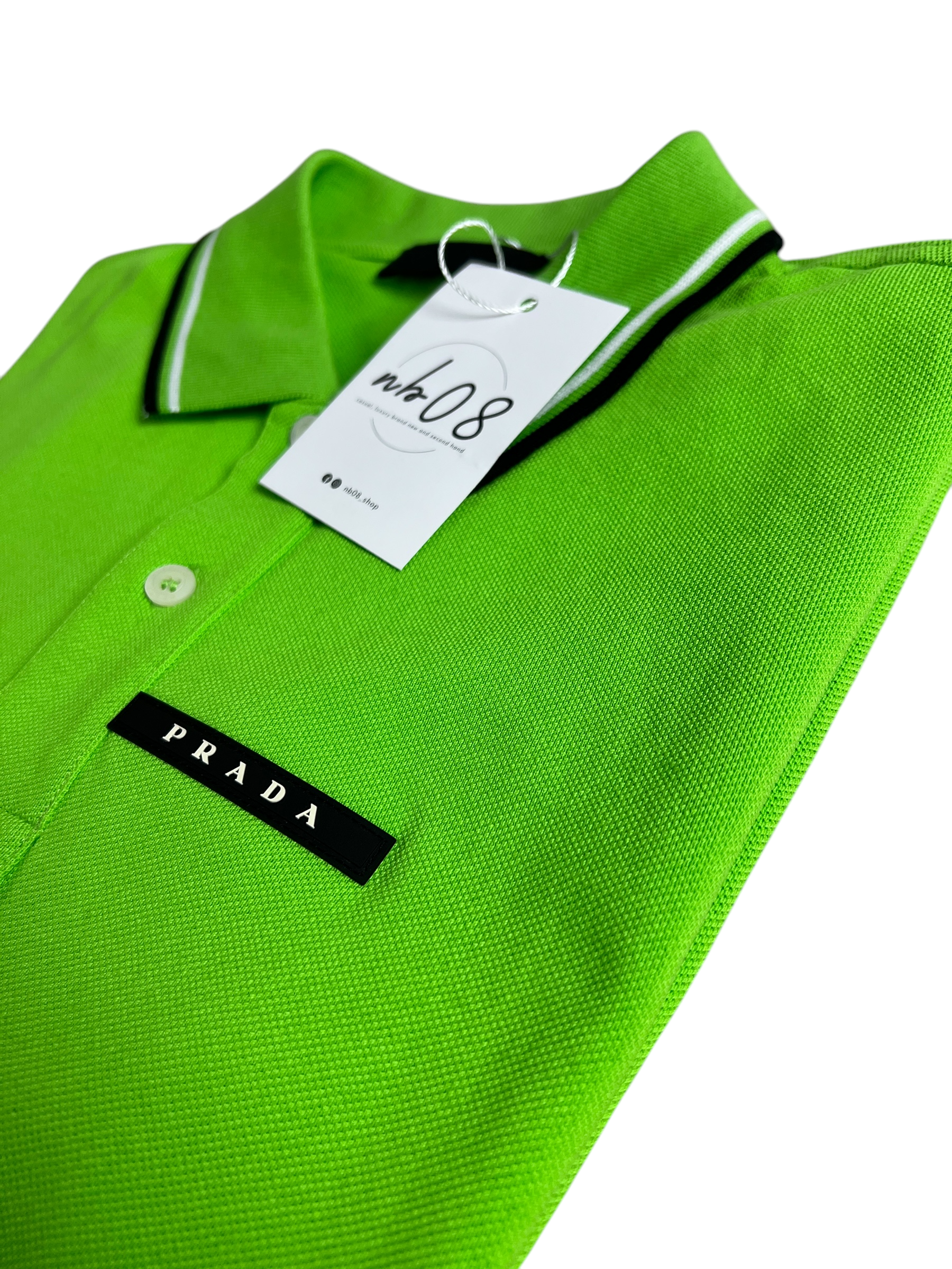 Polo Prada vert taille M - Vue de dos