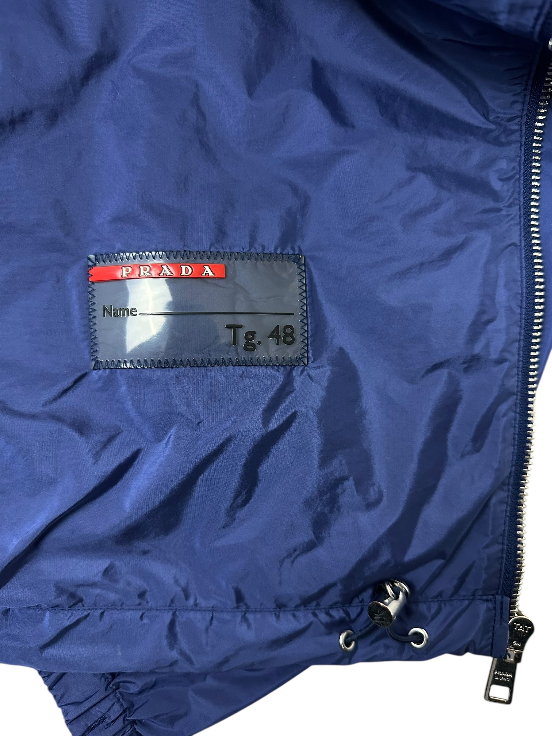Veste Prada bleu taille 48 - Détail