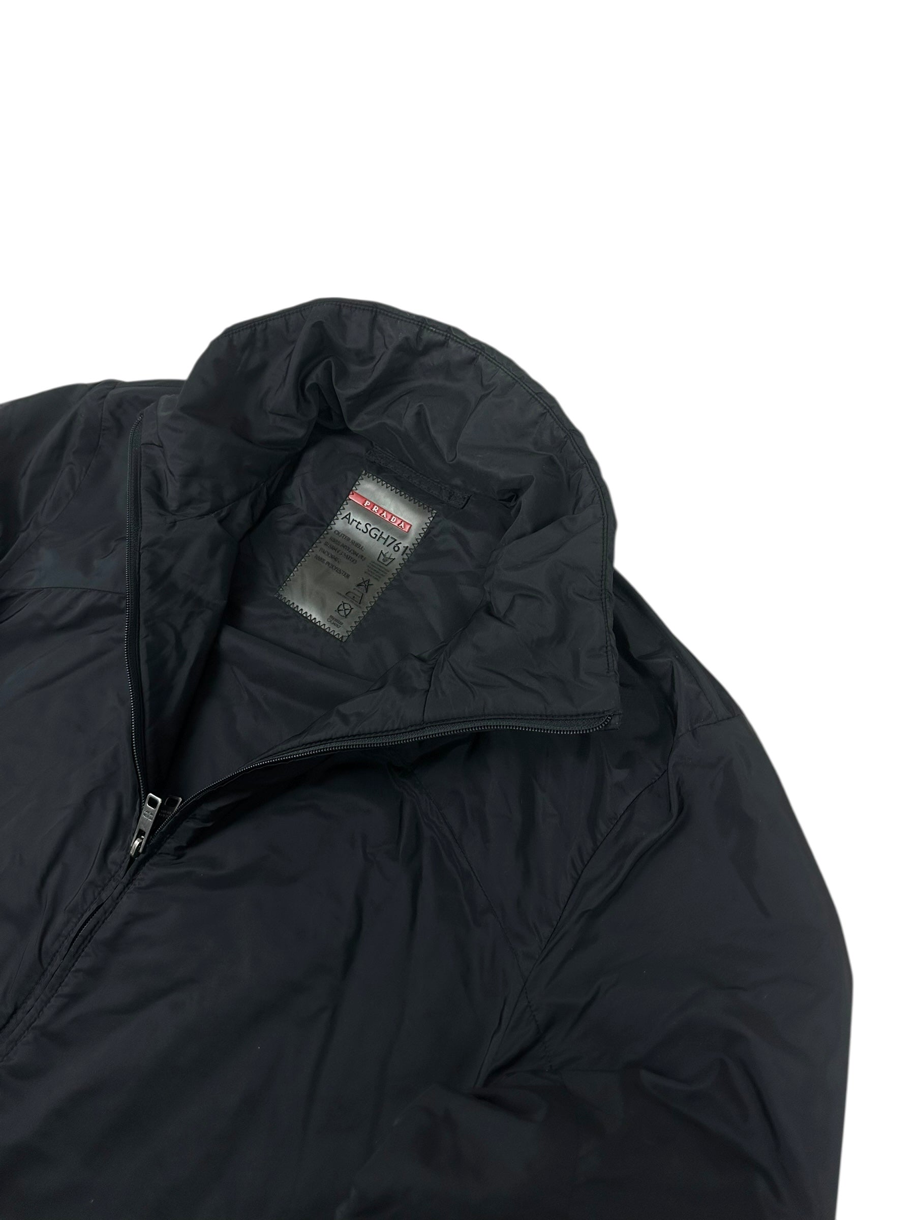 Veste Prada kaki / noir taille 48 - Détail