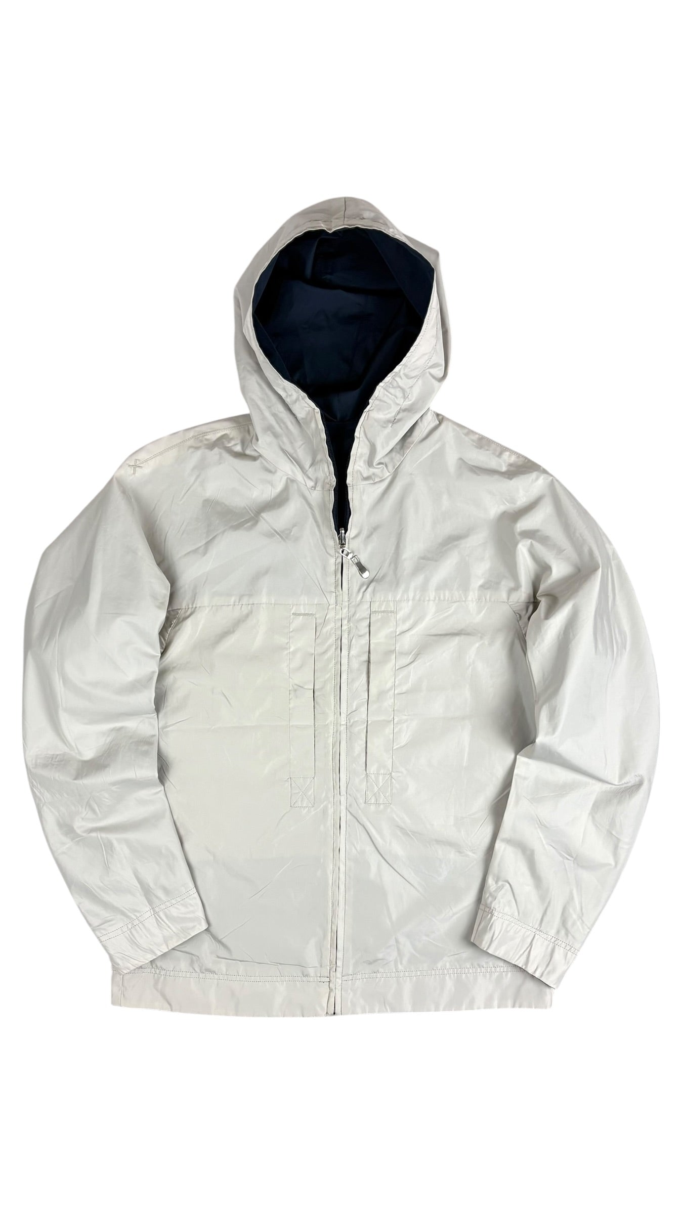 Veste Prada marine / beige taille 46 - Logo et étiquette