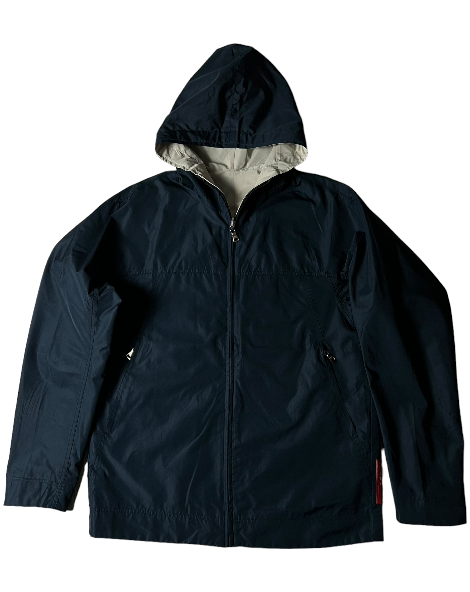Veste Prada noir / blanc taille L - Vue de face