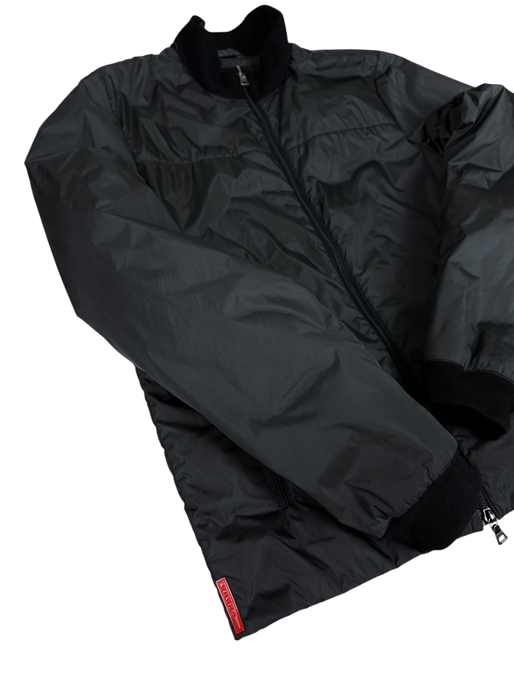 Veste PRADA noir taille 50 - Logo et étiquette