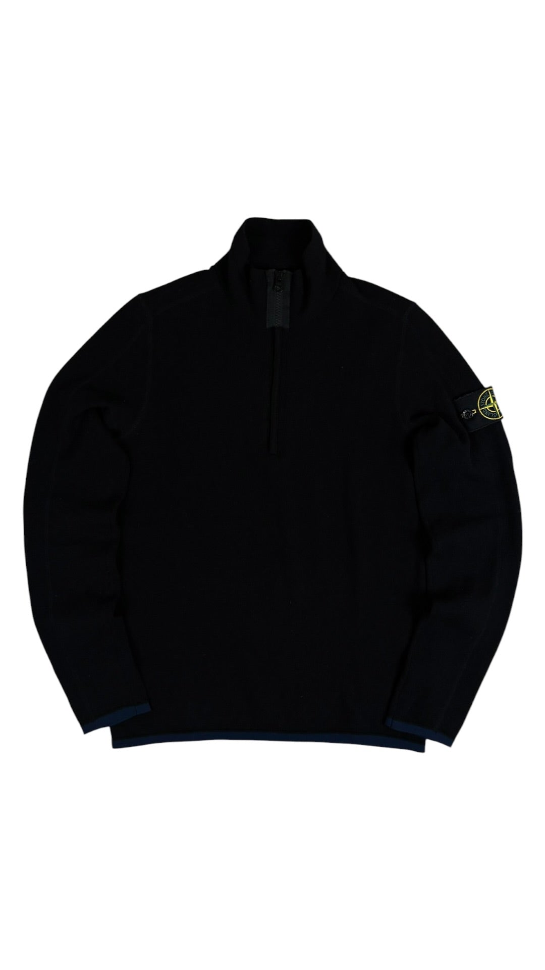 Pull Carzip Stone Island noir taille S reconditionné - vue face | Authentique NB08