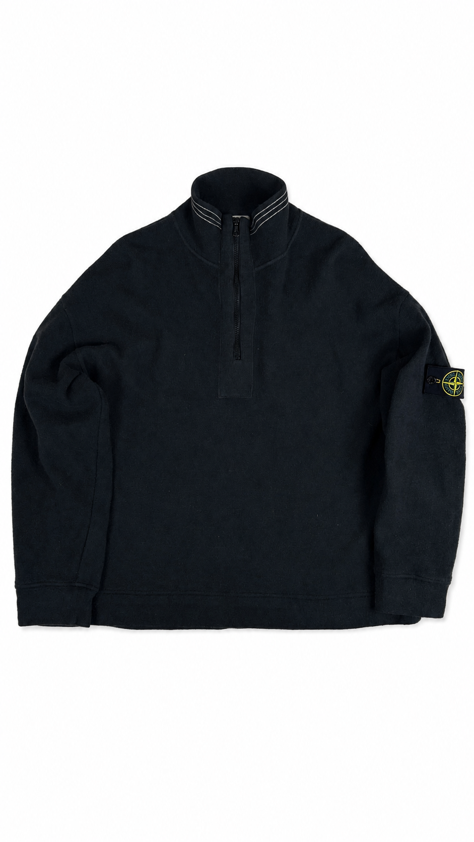 Pull Carzip Stone Island Vintage gris taille L - vue 1/4