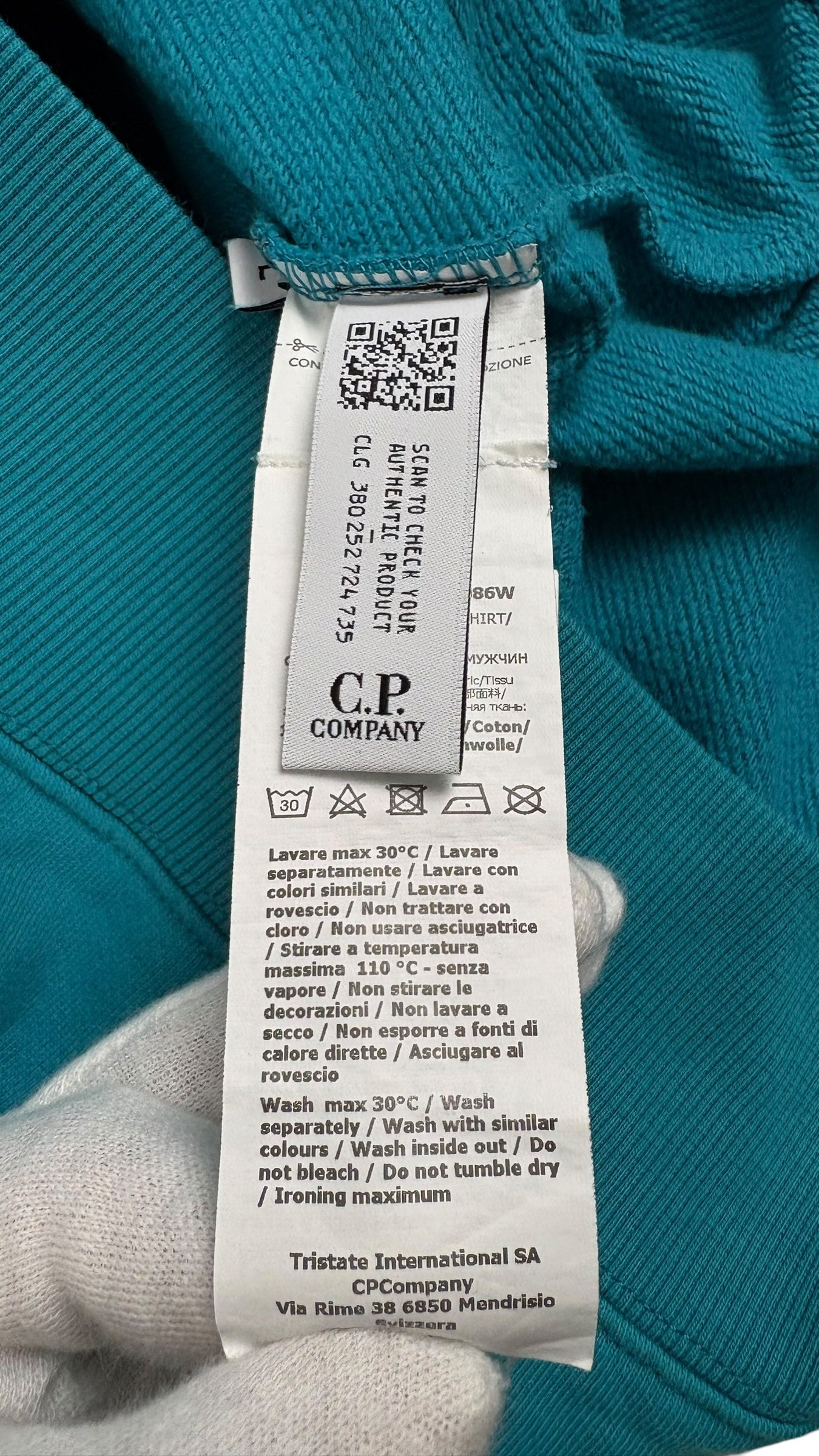 Pull Crewneck C.P Company bleu taille L - vue 4/4