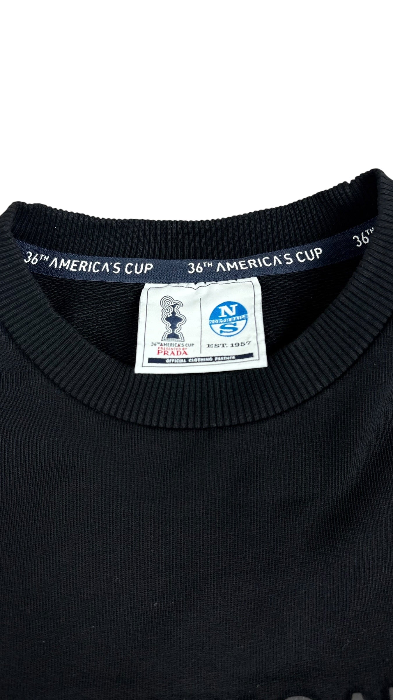 Pull Crewneck Prada 36th America's Cup noir taille XS - vue 2/3