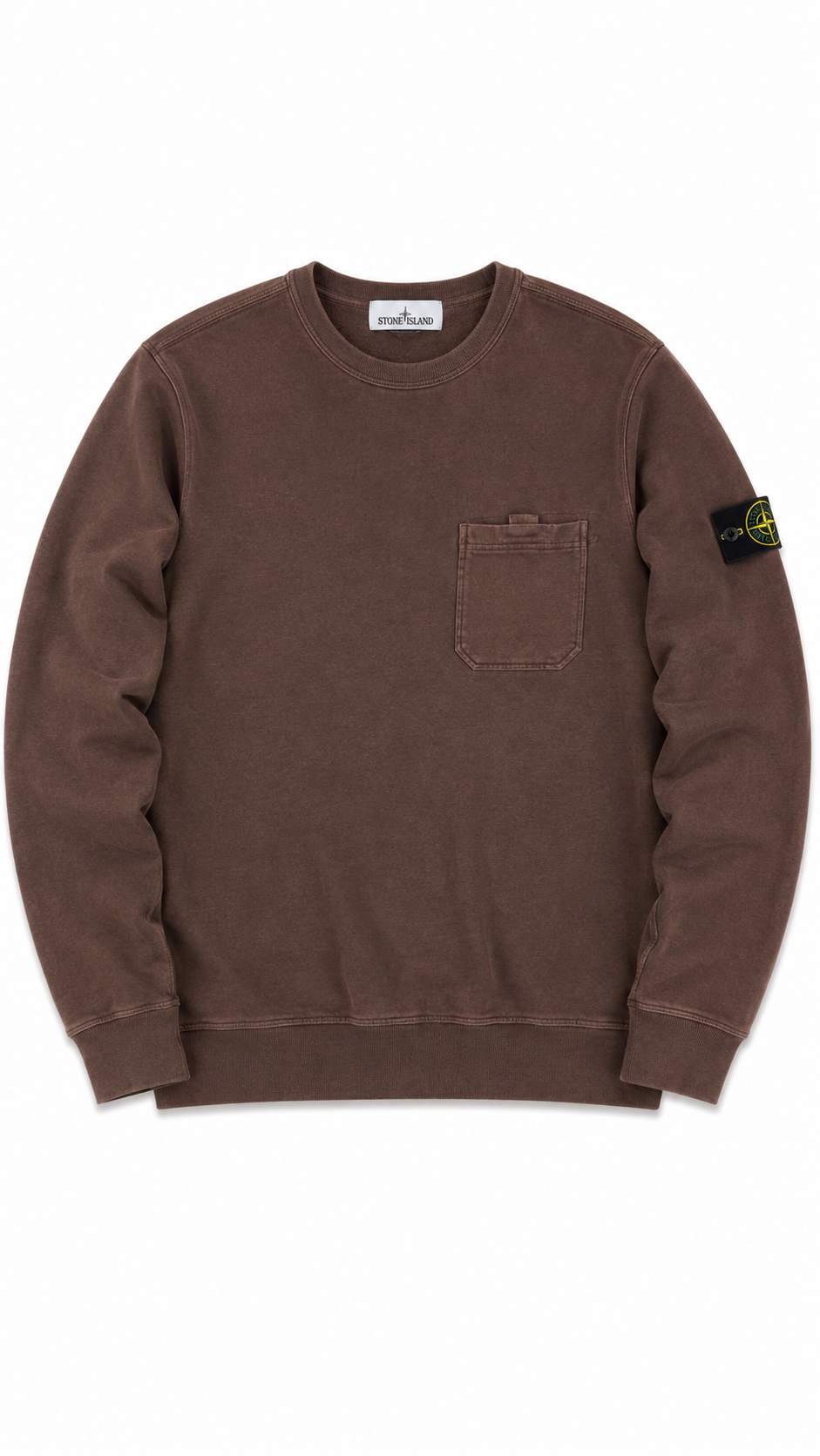 Pull Crewneck Stone Island bordeaux taille XL - vue 1/4